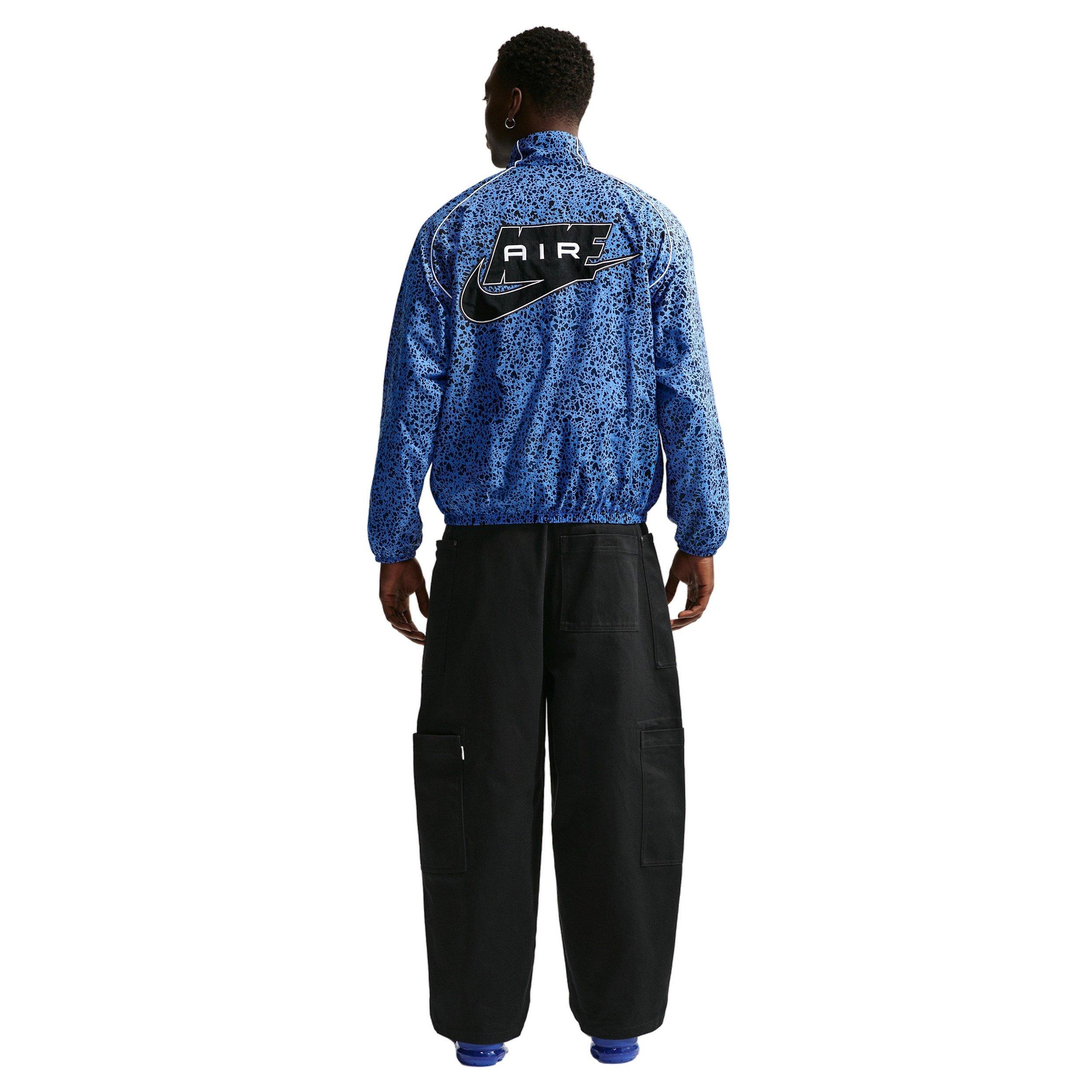 Nike Men's Air Woven AOP Jacket - BLUE Thumbnail View 5