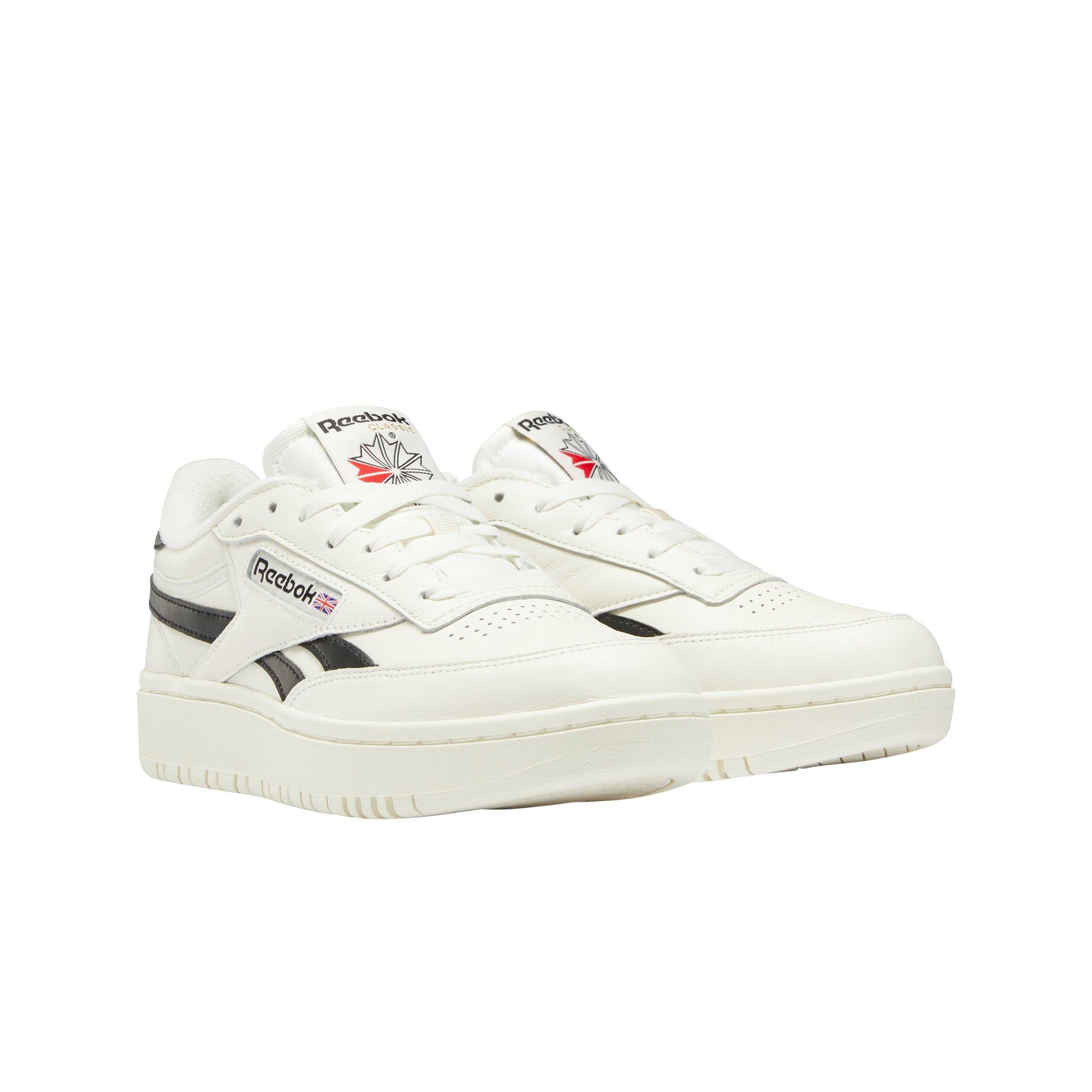 Reebok Club C Double White/Black Women's Shoe - Hibbett