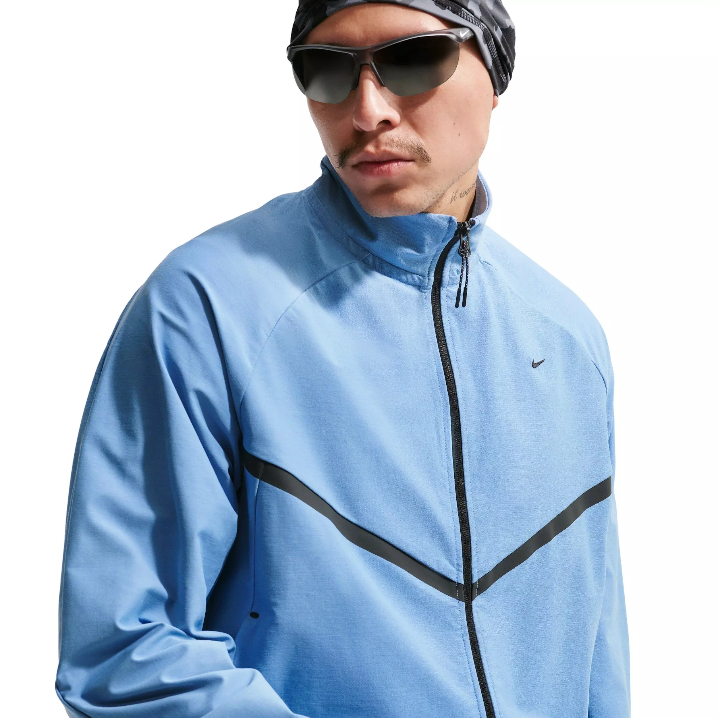 Nike Men's Sportswear Tech Dri-FIT Shori Knit Track Jacket - BLUE