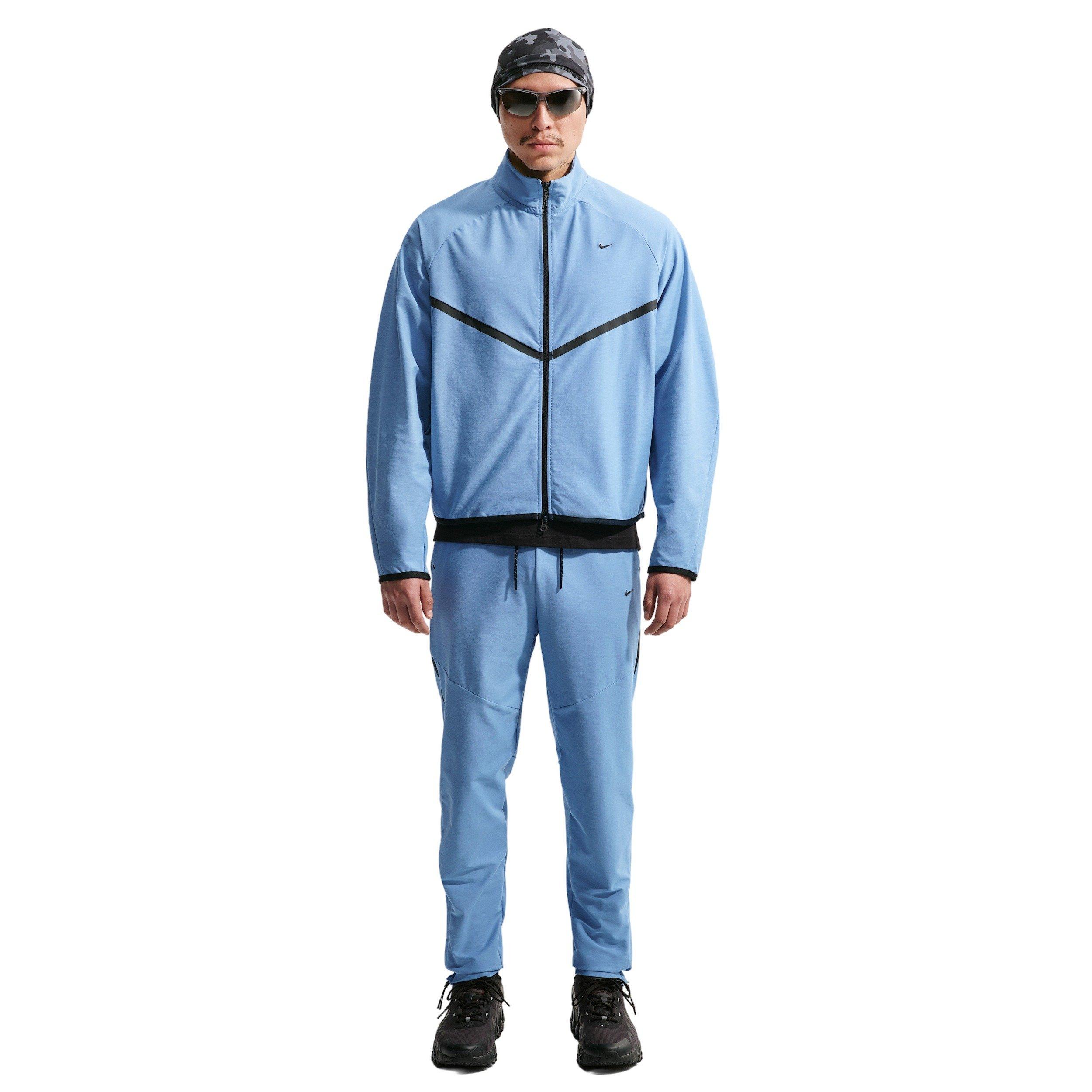 Nike Men's Sportswear Tech Dri-FIT Shori Knit Track Jacket - BLUE Thumbnail View 4