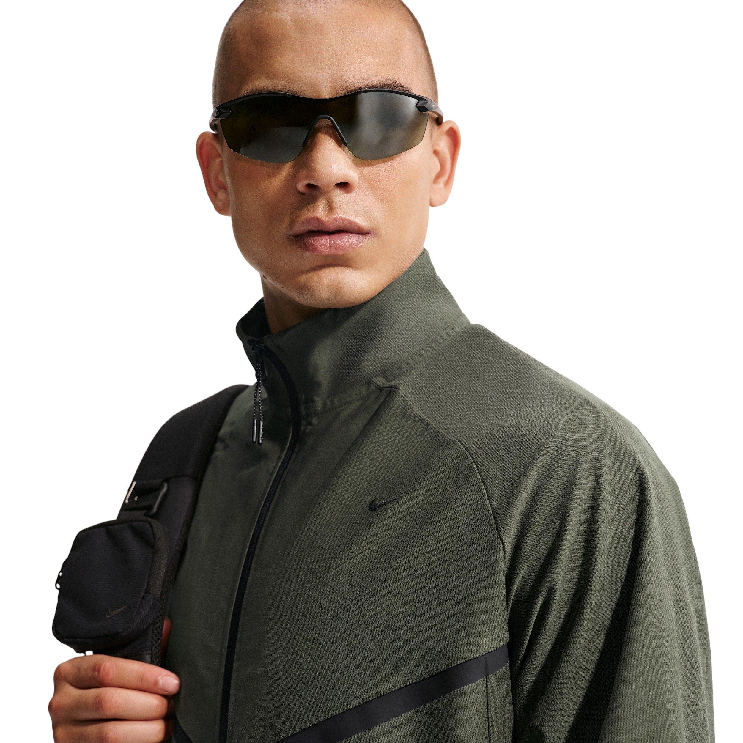 Nike Men's Sportswear Tech Dri-FIT Shori Knit Track Jacket - GREEN Thumbnail View 3