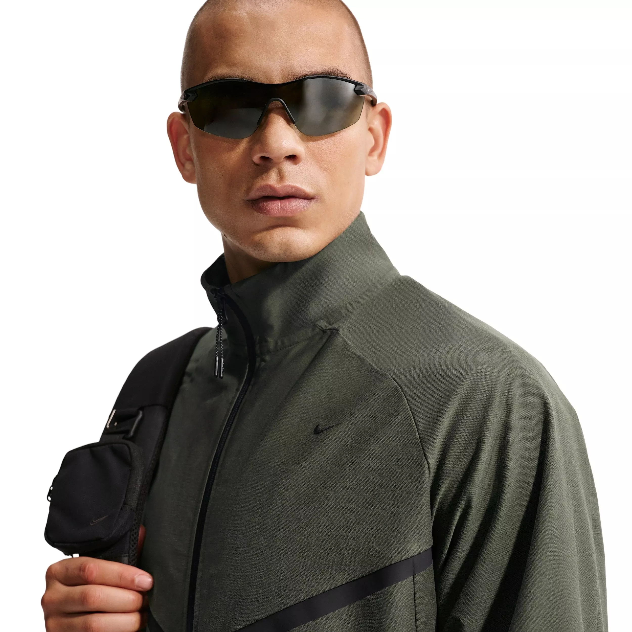 Nike Men's Sportswear Tech Dri-FIT Shori Knit Track Jacket - GREEN