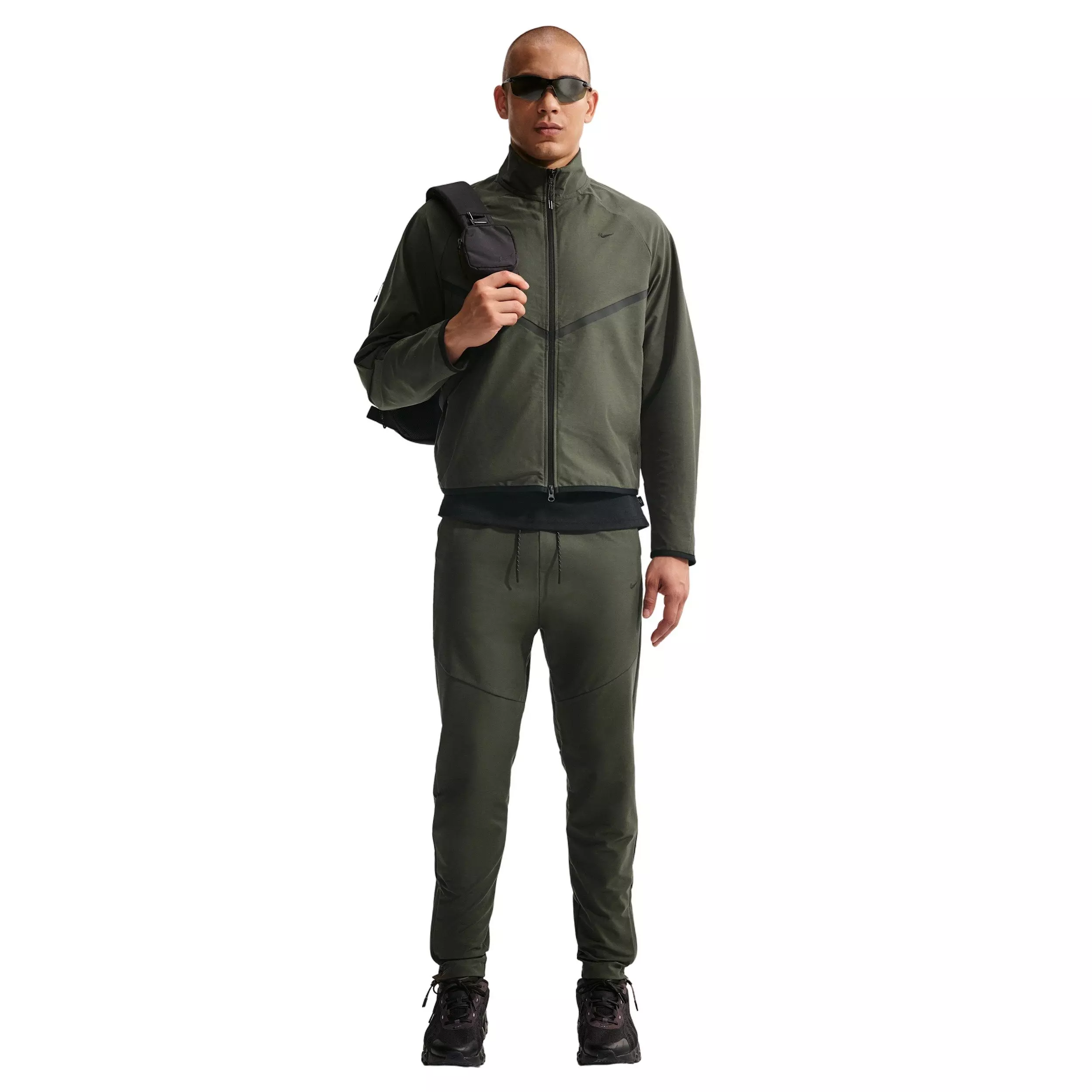 Nike Men's Sportswear Tech Dri-FIT Shori Knit Track Jacket - GREEN