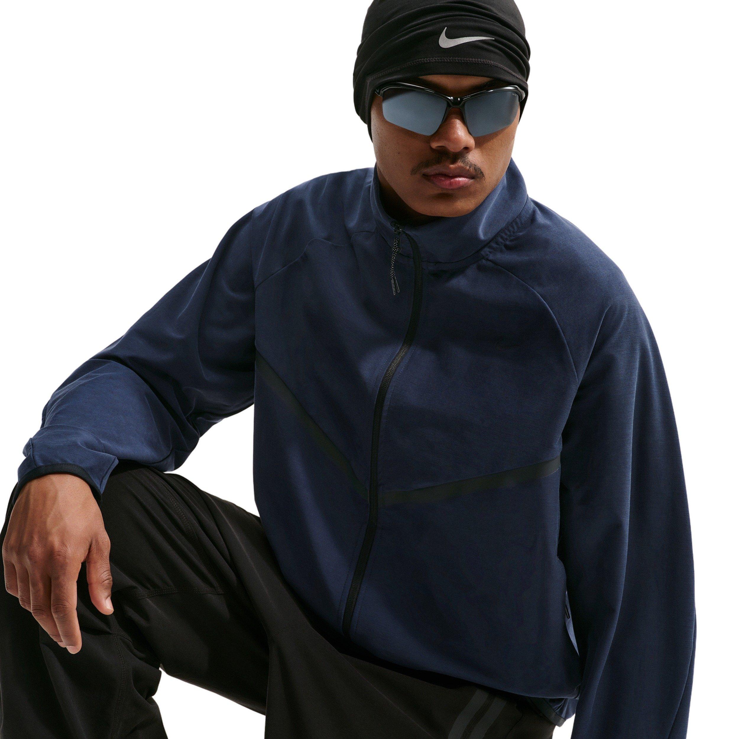 Nike Men's Sportswear Tech Dri-FIT Shori Knit Track Jacket - DK BLUE Thumbnail View 3