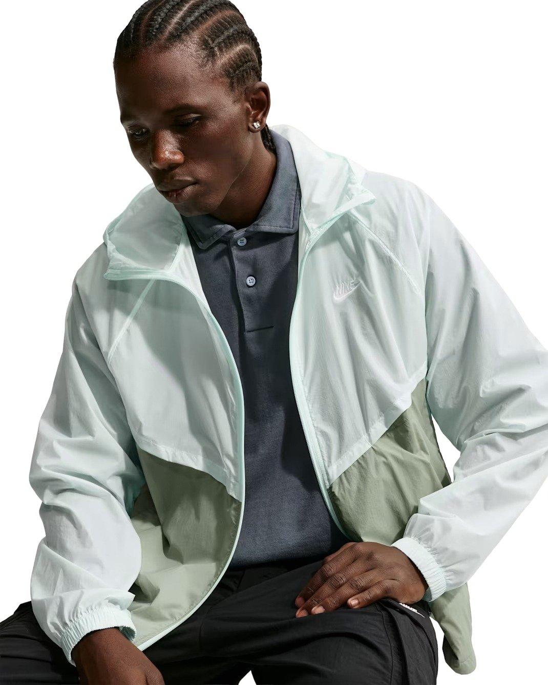 Nike Men's Windrunner Unlined Full-Zip UV Jacket - GREEN Thumbnail View 3