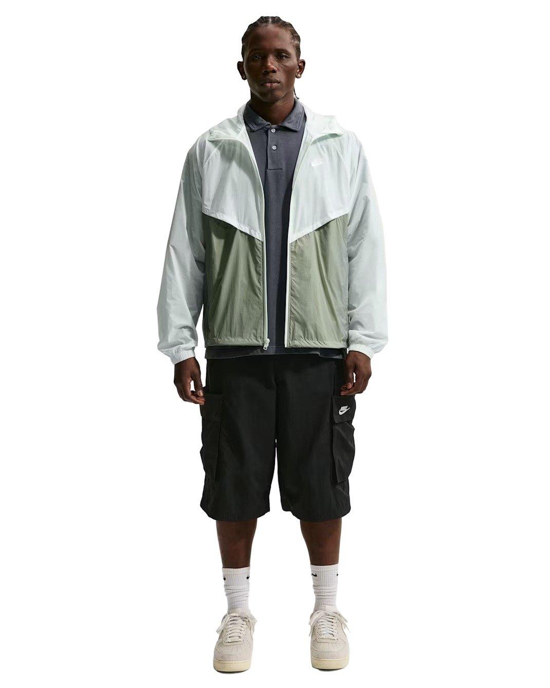 Nike Men's Windrunner Unlined Full-Zip UV Jacket - GREEN Thumbnail View 5