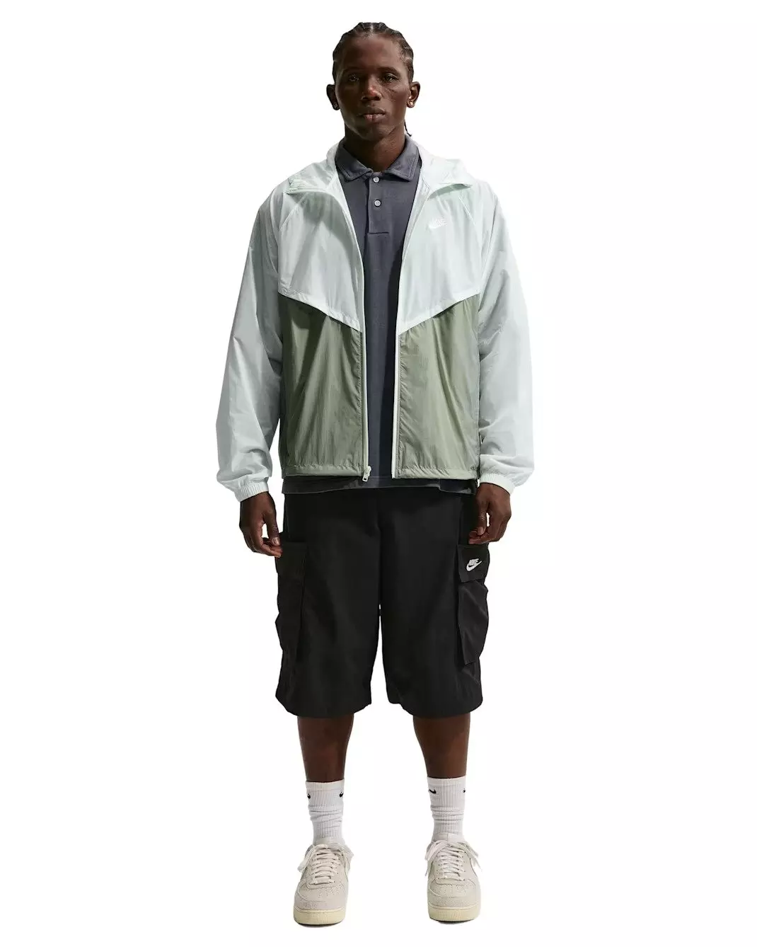 Nike Men's Windrunner Unlined Full-Zip UV Jacket - GREEN