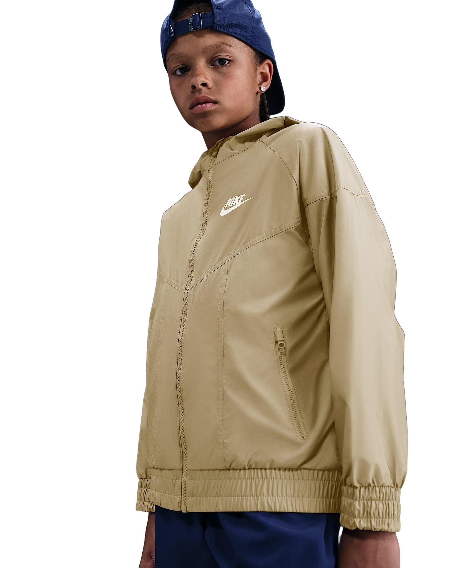 Nike Sportswear Windrunner Hooded Big Kids' Brown Repel Jacket