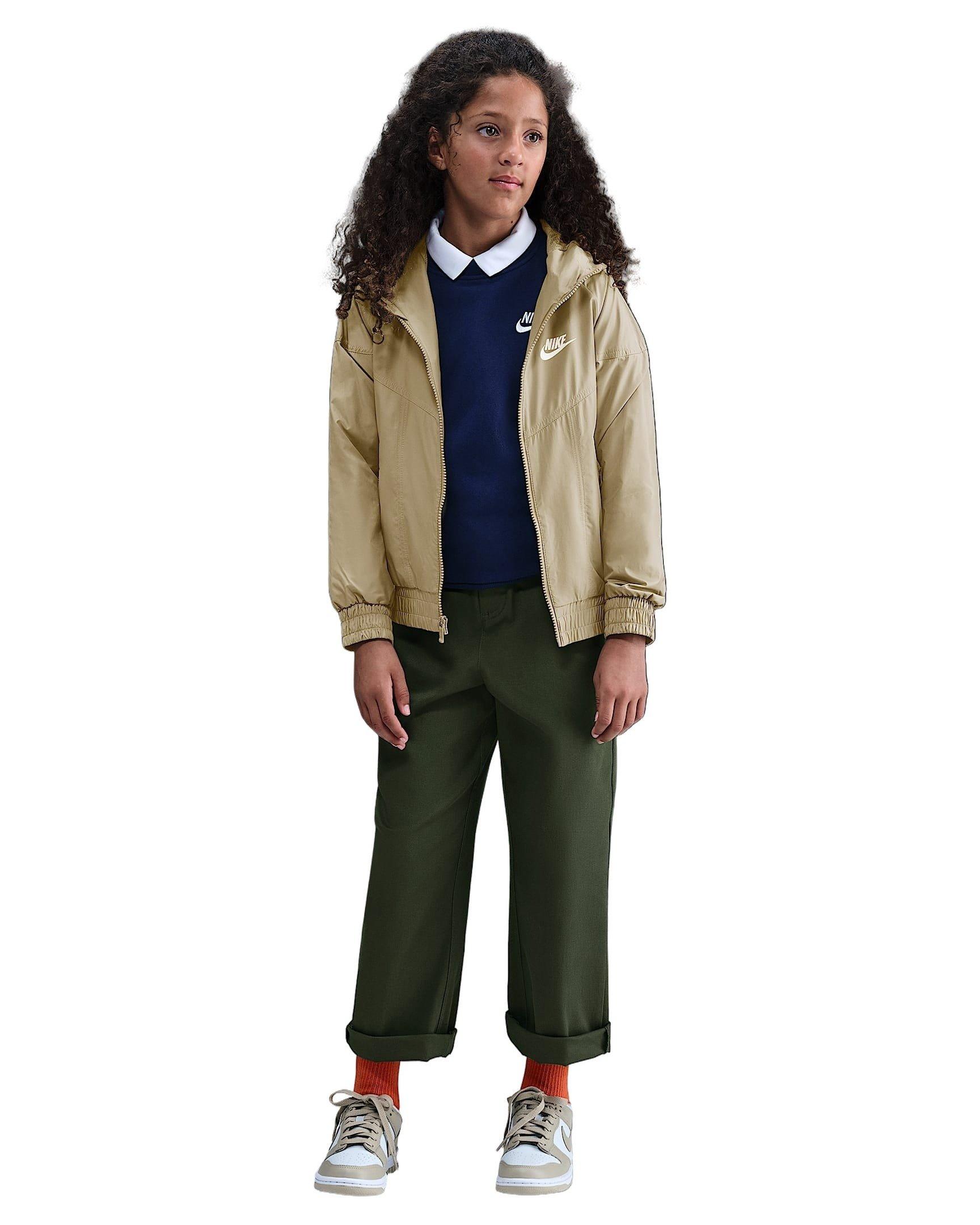 Nike Sportswear Windrunner Hooded Big Kids' Brown Repel Jacket