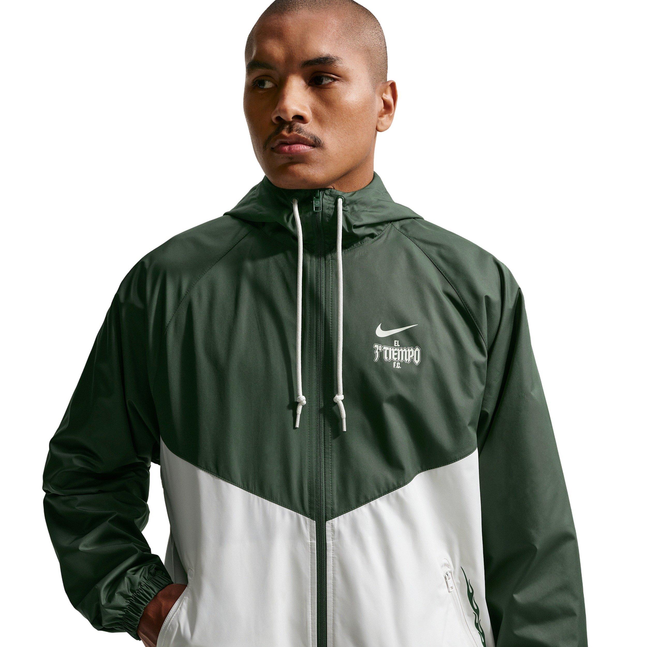 Nike Men's Windrunner Lined 26 Mexico Jacket - Green/White - GREEN/WHITE Thumbnail View 1