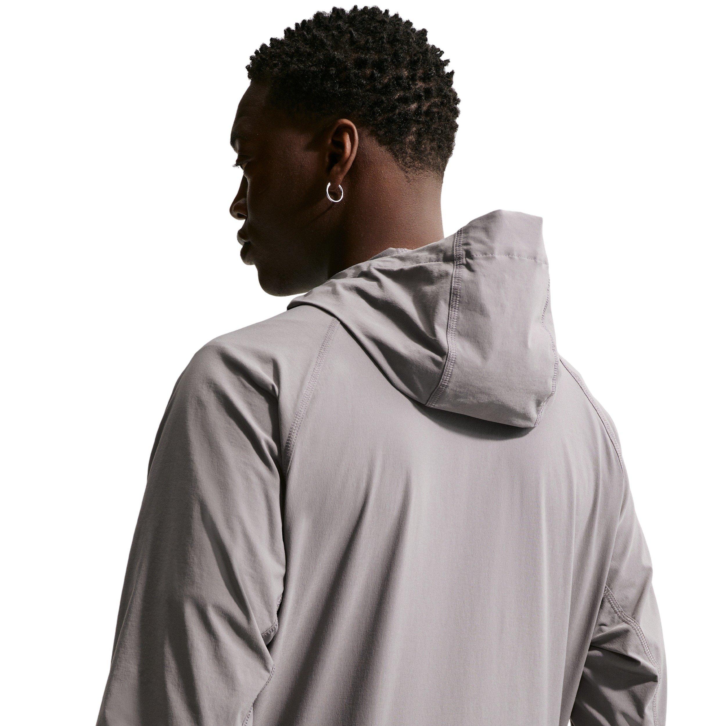 Nike Men's Tech Dri-FIT Woven Full-Zip Windrunner Jacket - GREY Thumbnail View 2