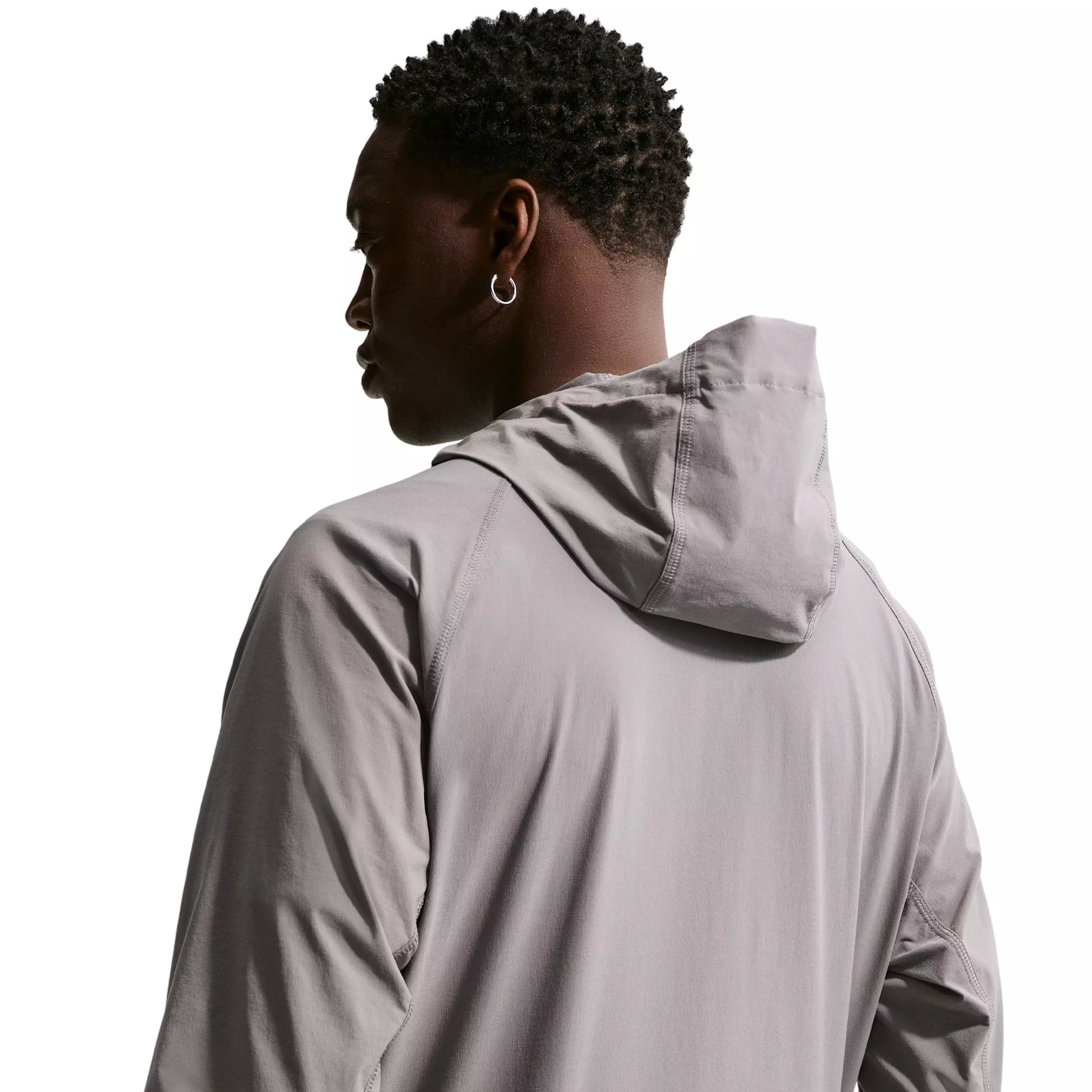 Nike Men's Tech Dri-FIT Woven Full-Zip Windrunner Jacket - GREY