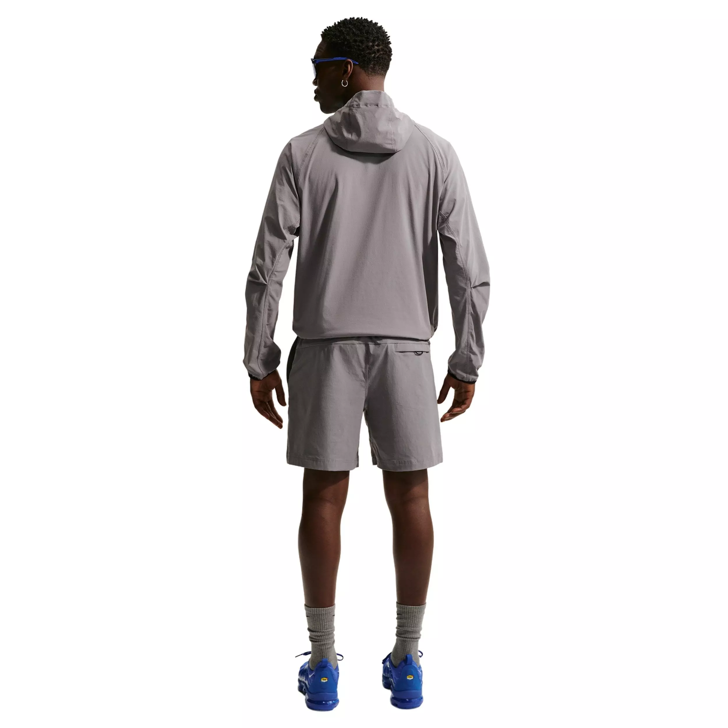 Nike Men's Tech Dri-FIT Woven Full-Zip Windrunner Jacket - GREY