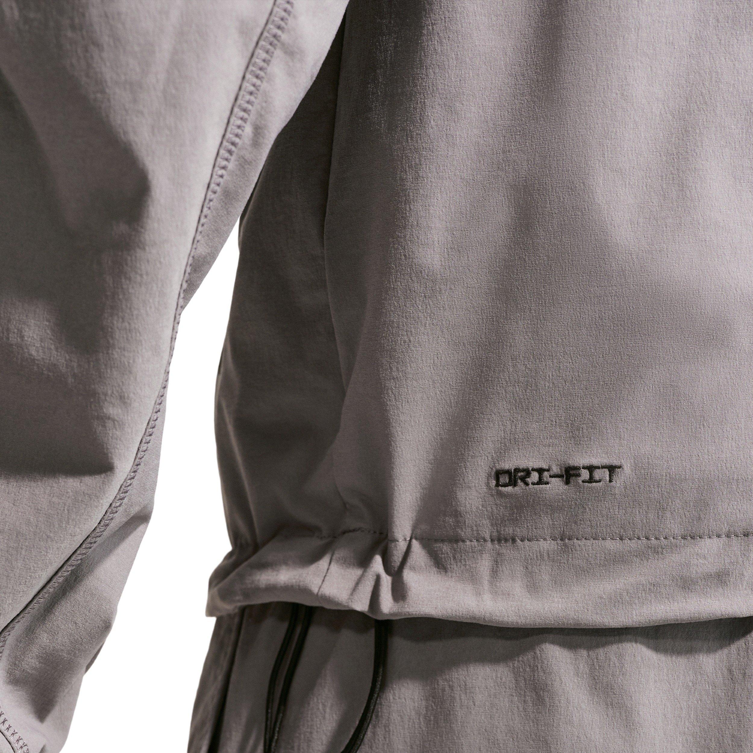 Nike Men's Tech Dri-FIT Woven Full-Zip Windrunner Jacket - GREY Thumbnail View 6