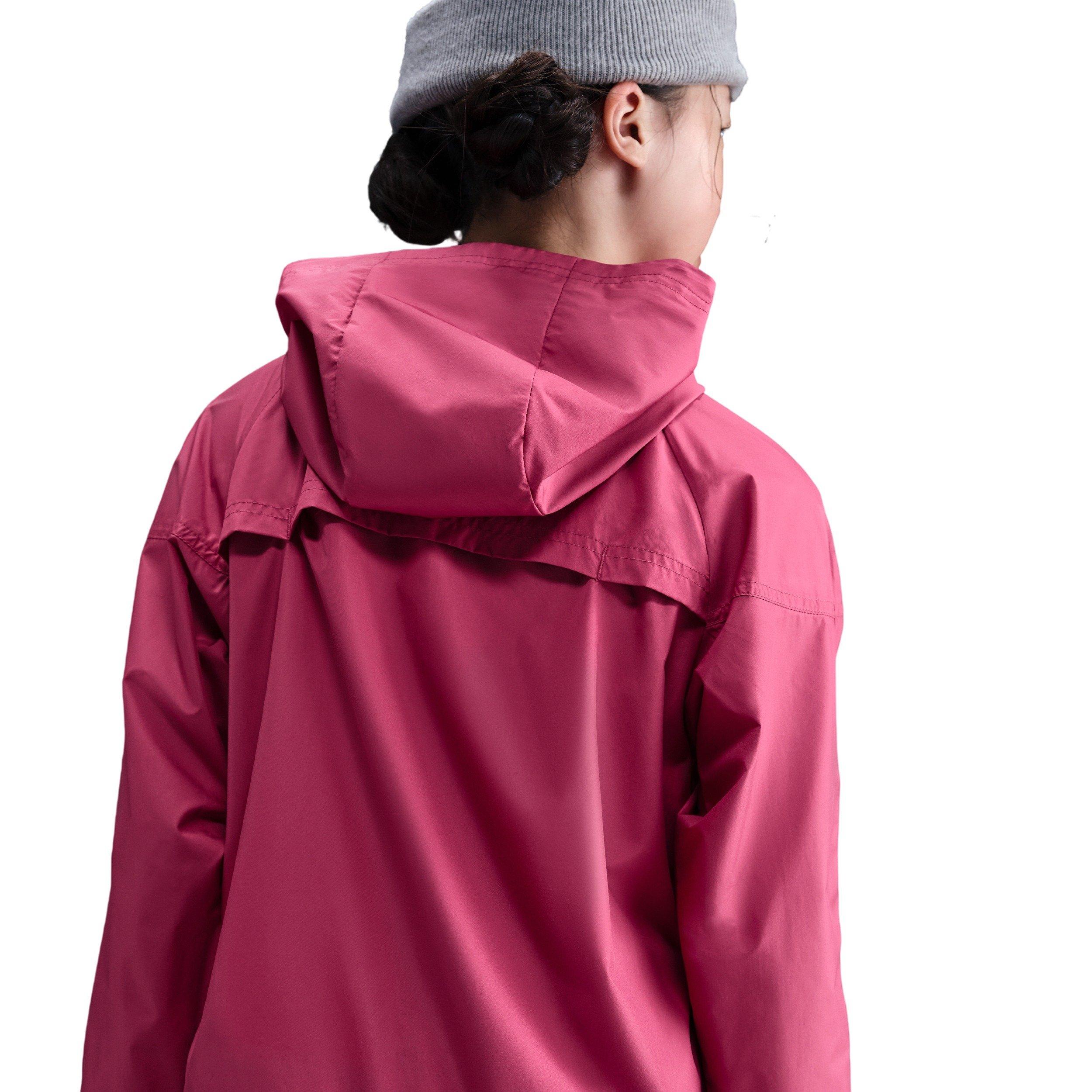 Nike Sportswear Windrunner Hooded Big Kids' Pink Repel Jacket