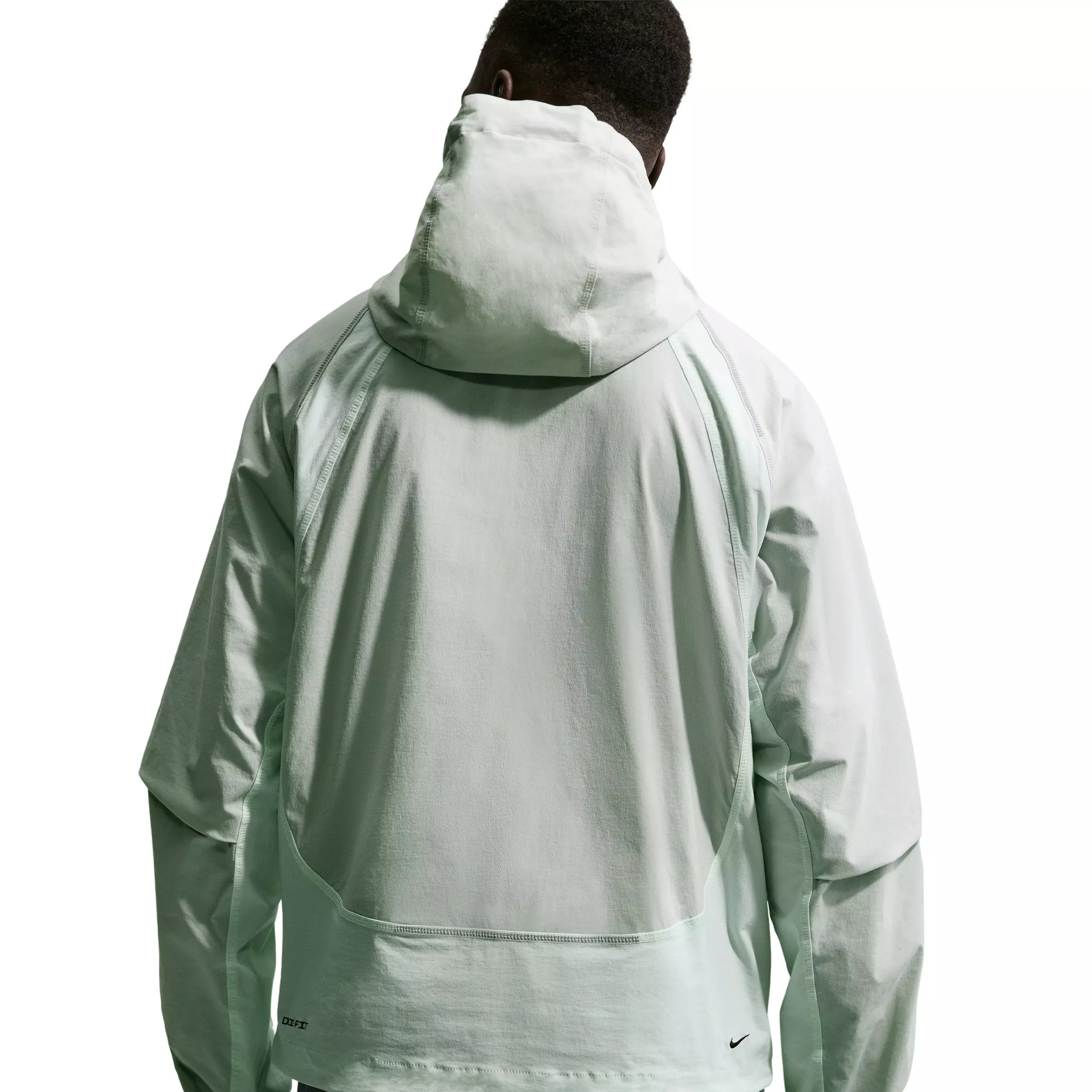 Nike Men's Tech Woven Dri-FIT Full-Zip Color-Block Windrunner Jacket - Volt Tint/Grey - VOLT TINT/GREY