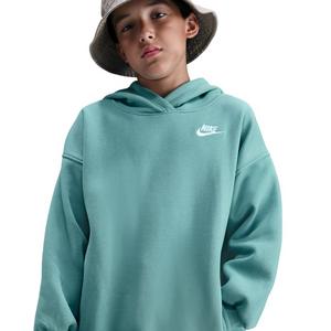 Nike Big Kids' Sportswear Club Fleece Oversized Pullover Hoodie - Green