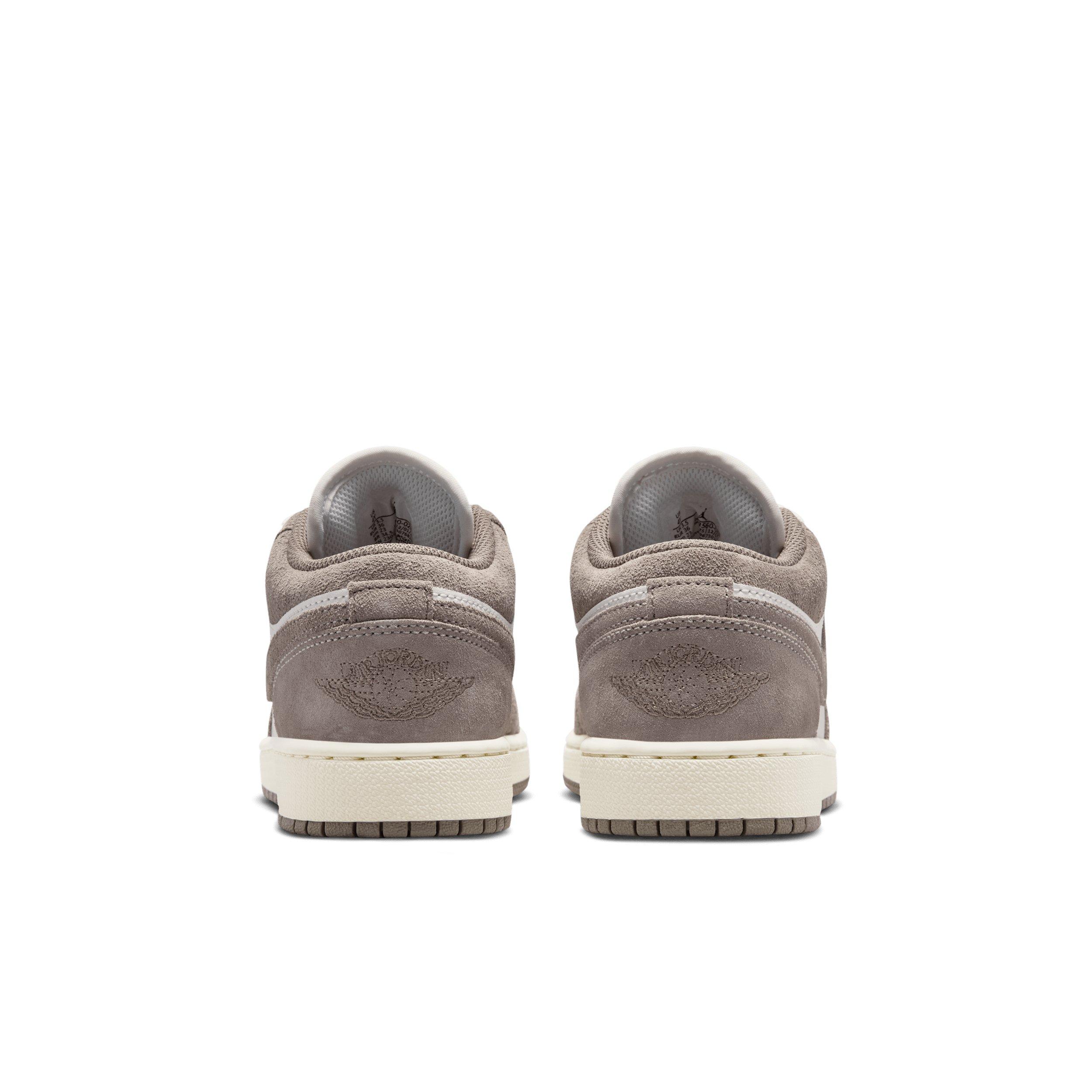 Jordan 1 Low "Olive Grey/Summit White/Pale Ivory/Enigma Stone" Grade School Boys' Shoe - GREY/WHITE/IVORY/STONE Thumbnail View 5