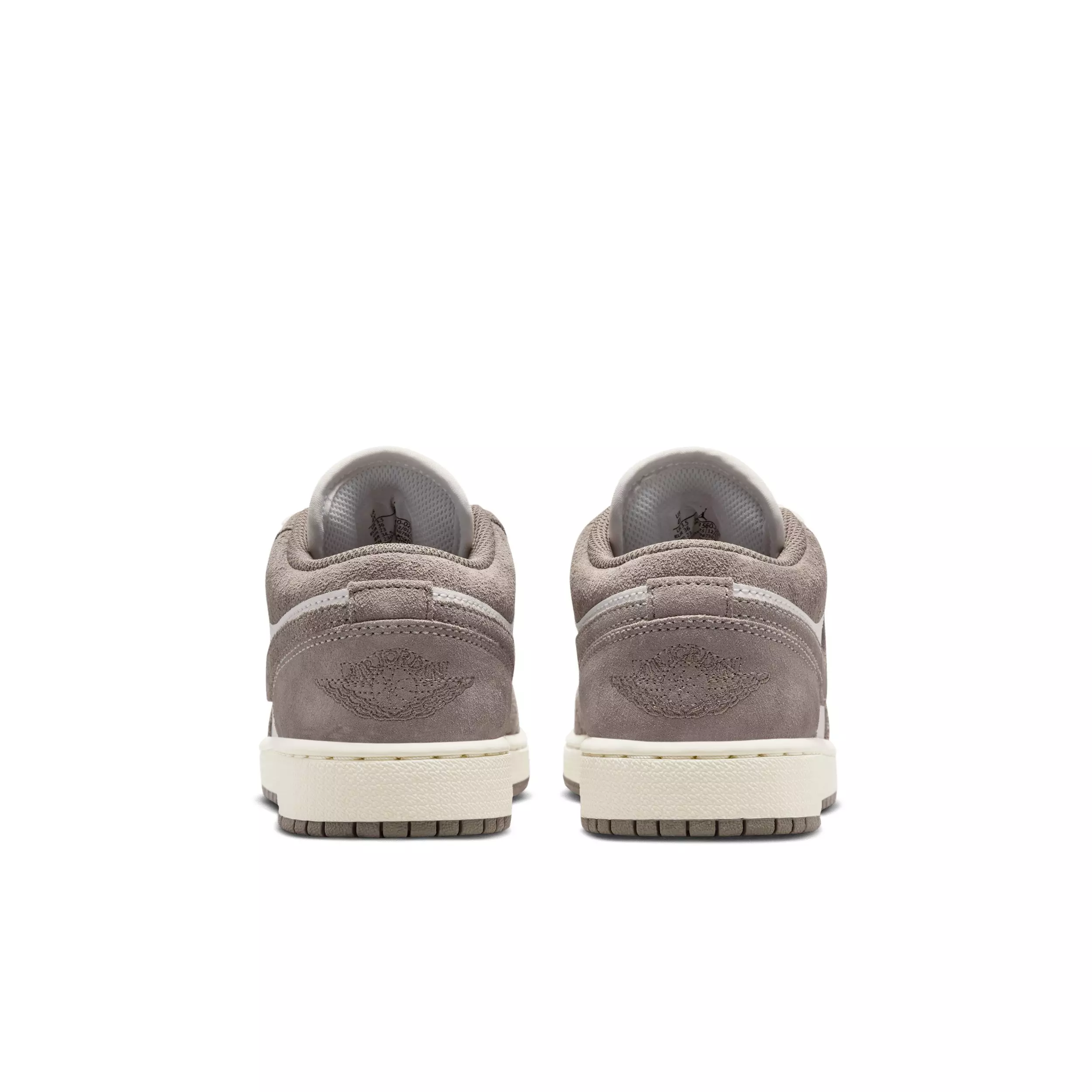 Jordan 1 Low "Olive Grey/Summit White/Pale Ivory/Enigma Stone" Grade School Boys' Shoe - GREY/WHITE/IVORY/STONE