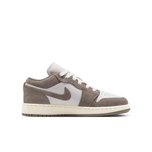 Jordan 1 Low "Olive Grey/Summit White/Pale Ivory/Enigma Stone" Grade School Boys' Shoe