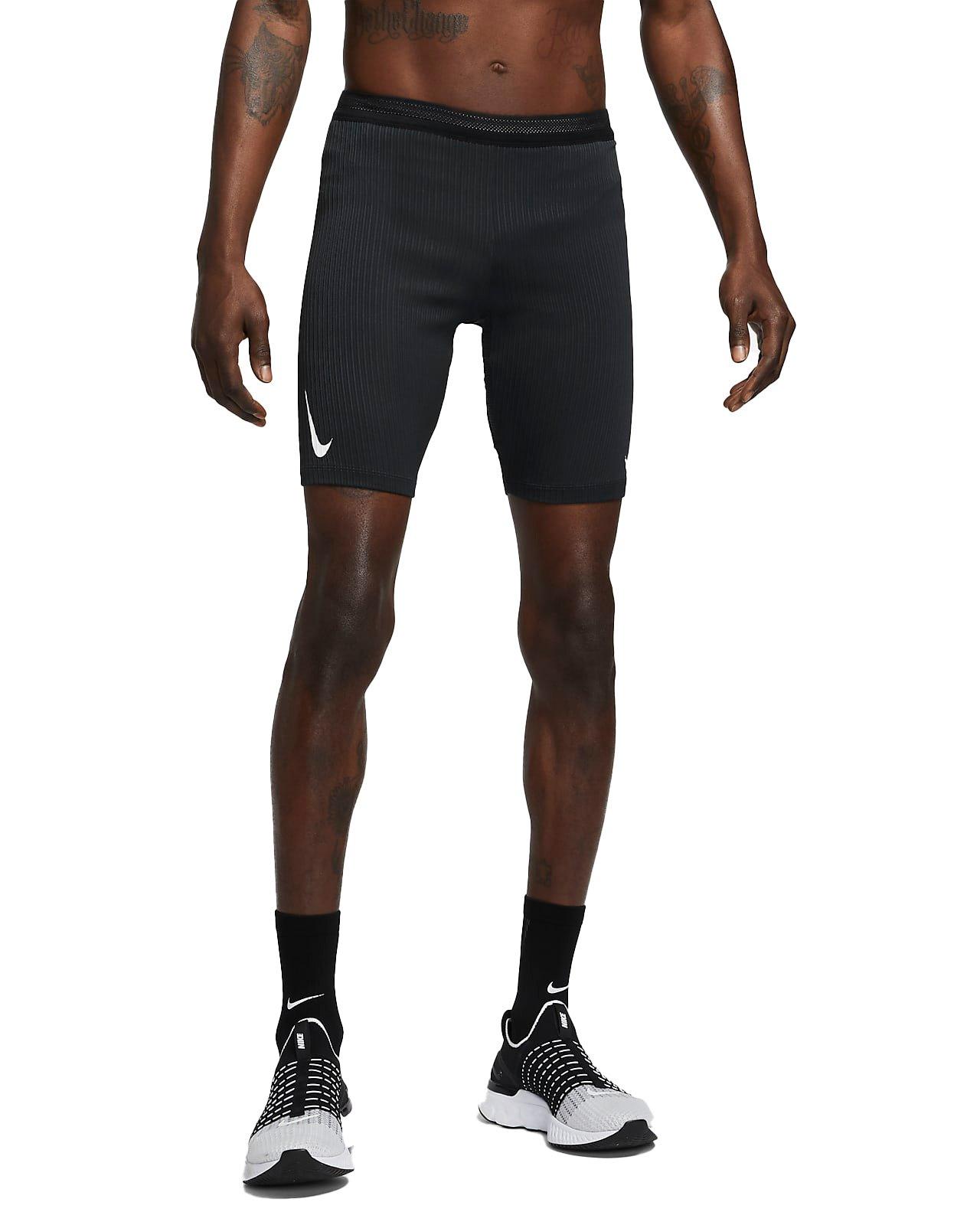 Men's Nike AeroSwift Stripe Breathable Running Sports Tight Gym