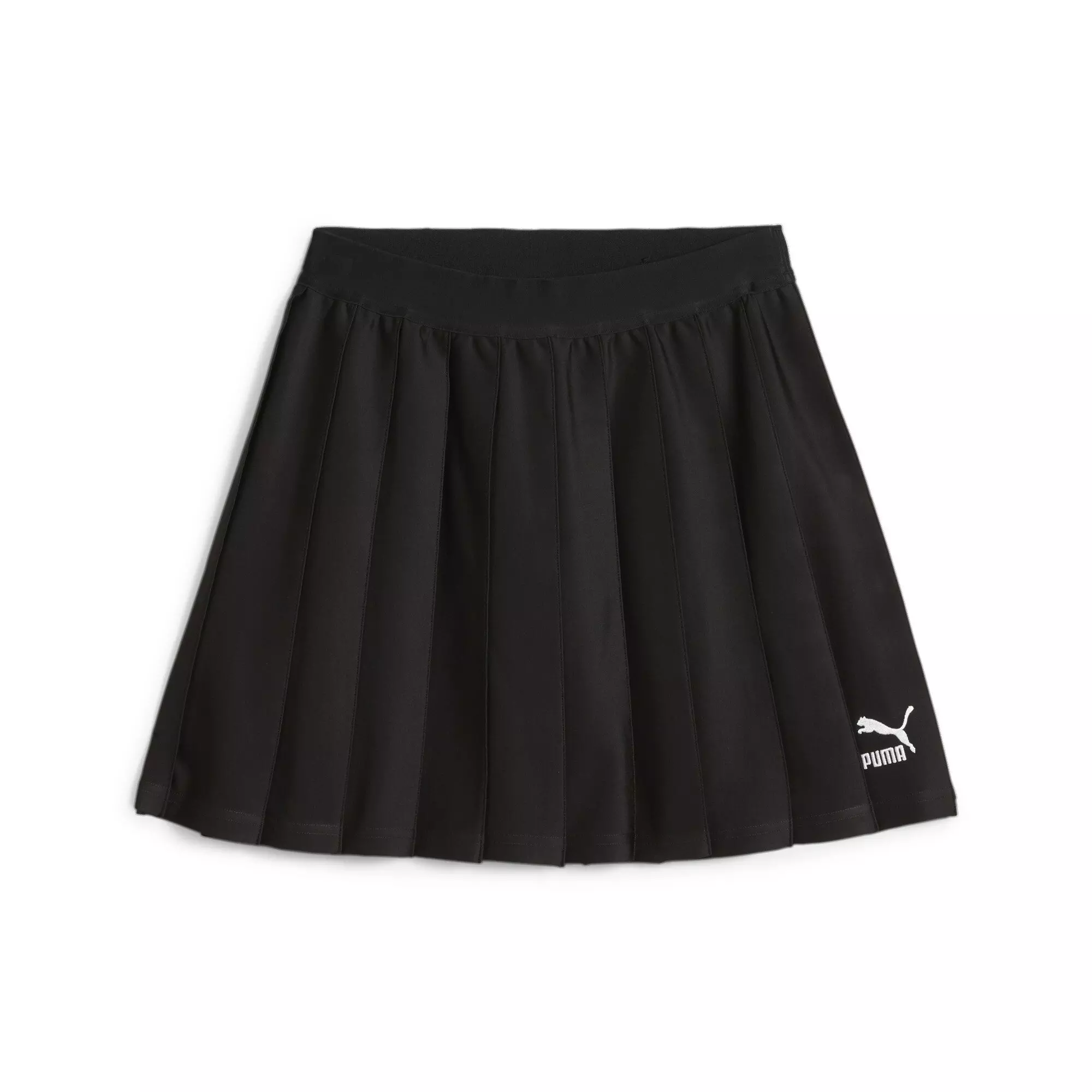 PUMA Women's CLASSICS Pleated Skirt -Black - BLACK