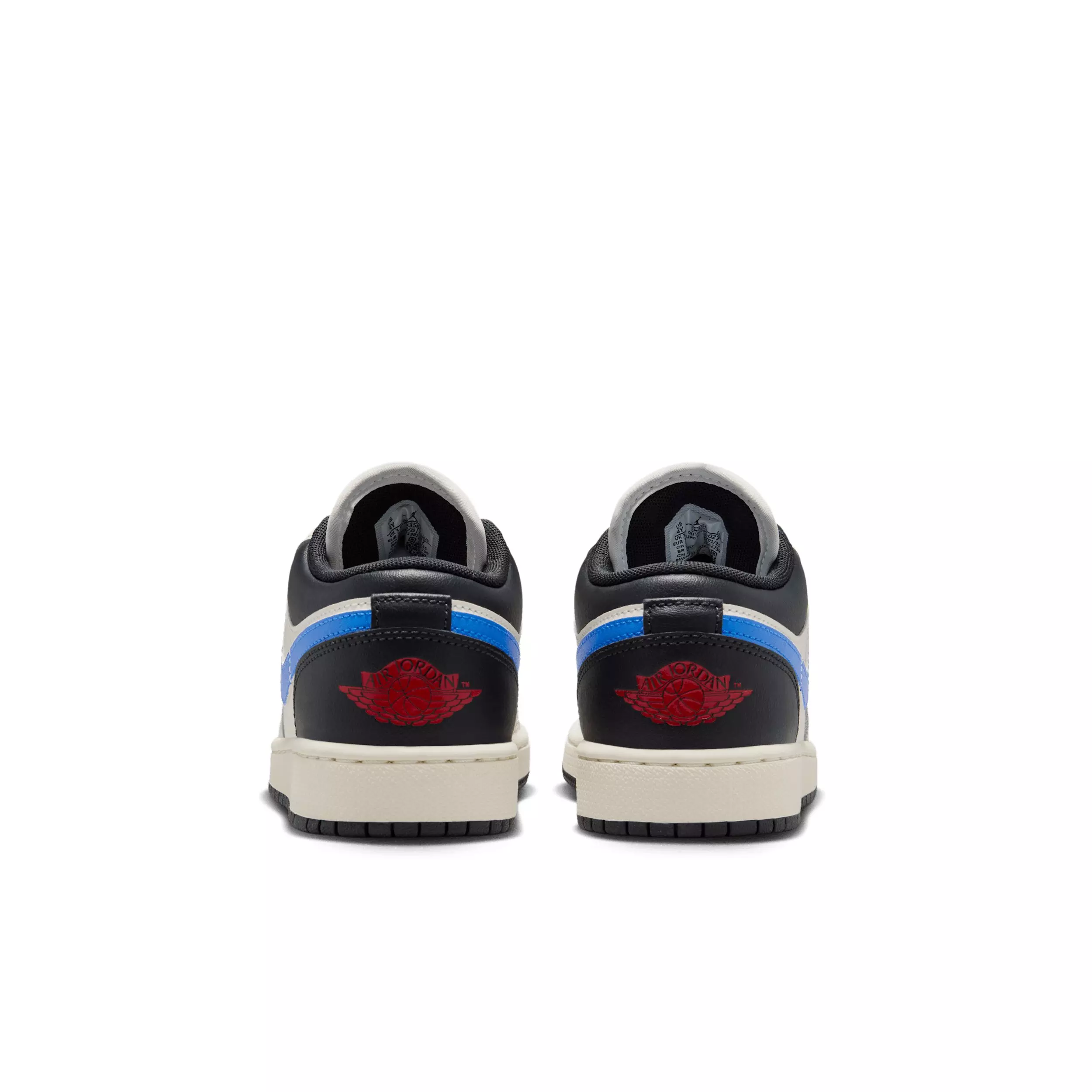 Jordan 1 Low "Phantom/Sail/Off Noir/University Red" Grade School Boys' Shoe - PHANTOM/SAIL/OFF NOIR/RED