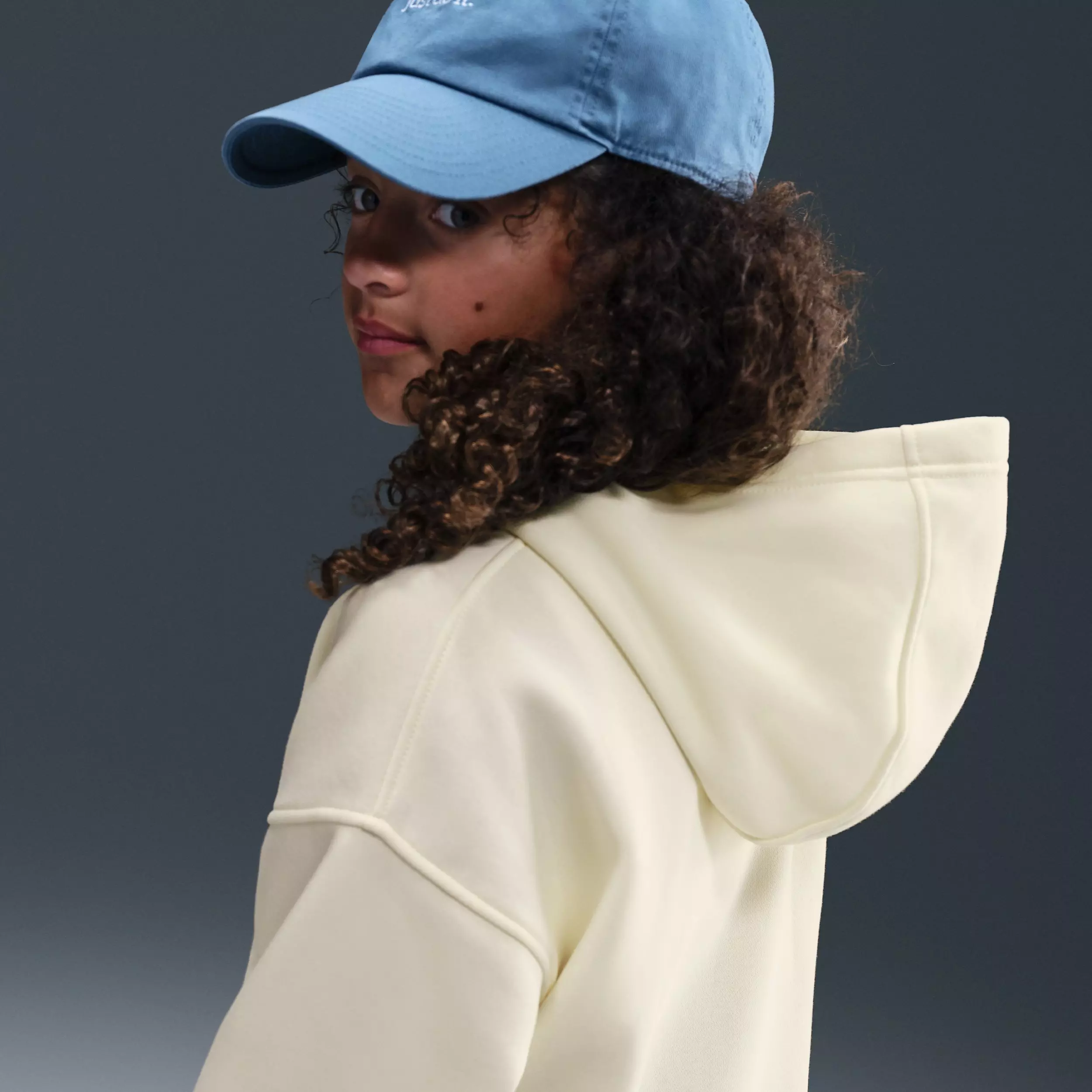 Nike Big Kids' Sportswear Club Fleece Oversized Pullover Hoodie - Light Brown - LIGHT BROWN