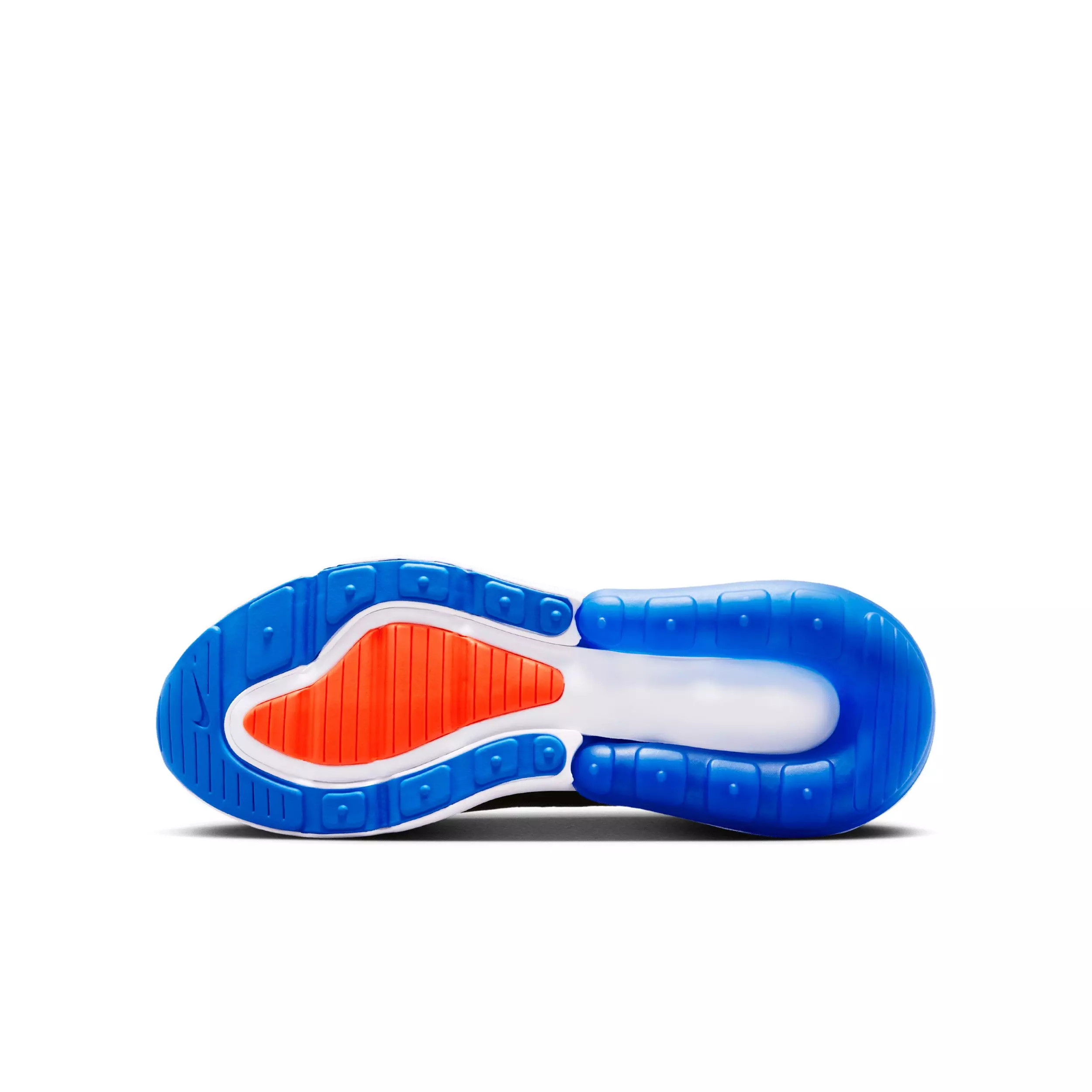 Nike Air Max 270 "Black/Blue Crystal/White/Turf Orange" Grade School Boys' Shoe - BLACK/BLUE/WHITE/ORANGE
