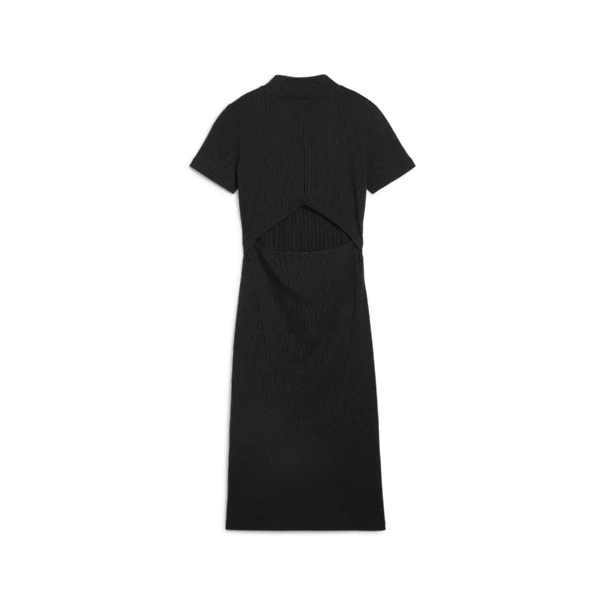 PUMA Women's CLASSICS Ribbed Dress - Black - BLACK