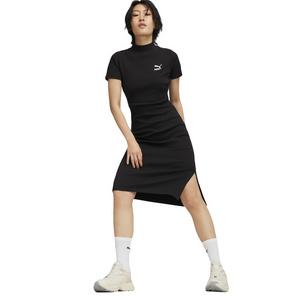 PUMA Women's CLASSICS Ribbed Dress -Black