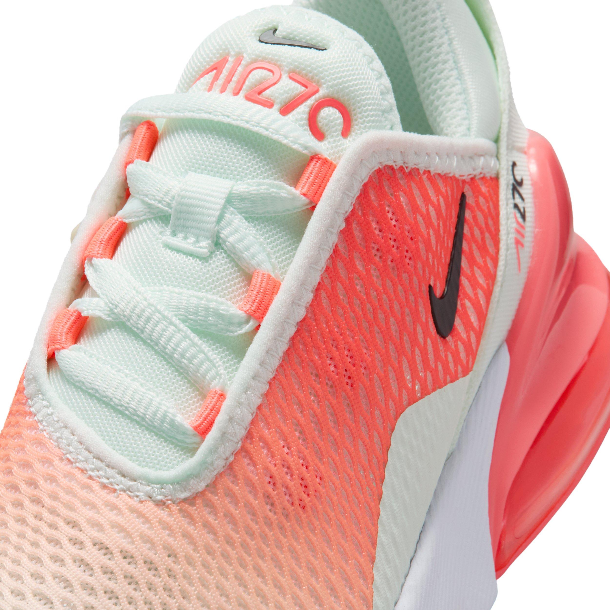 Nike Air Max 270 "Barely Green/Hot Lava/Black" Preschool Boys' Shoe - GREEN/LAVA/BLACK Thumbnail View 7