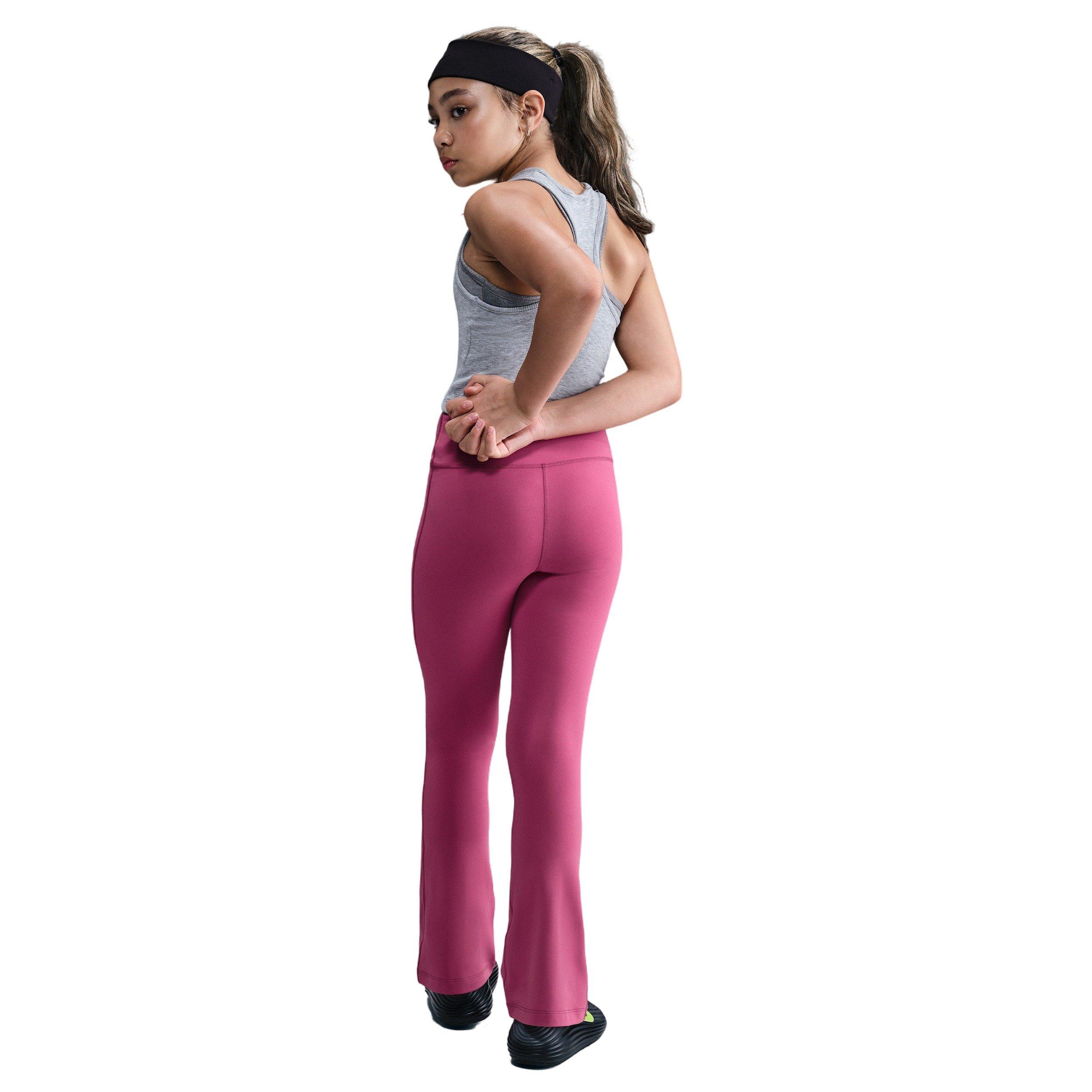Nike One Dri-FIT Big Girls' Purple Flared Leggings