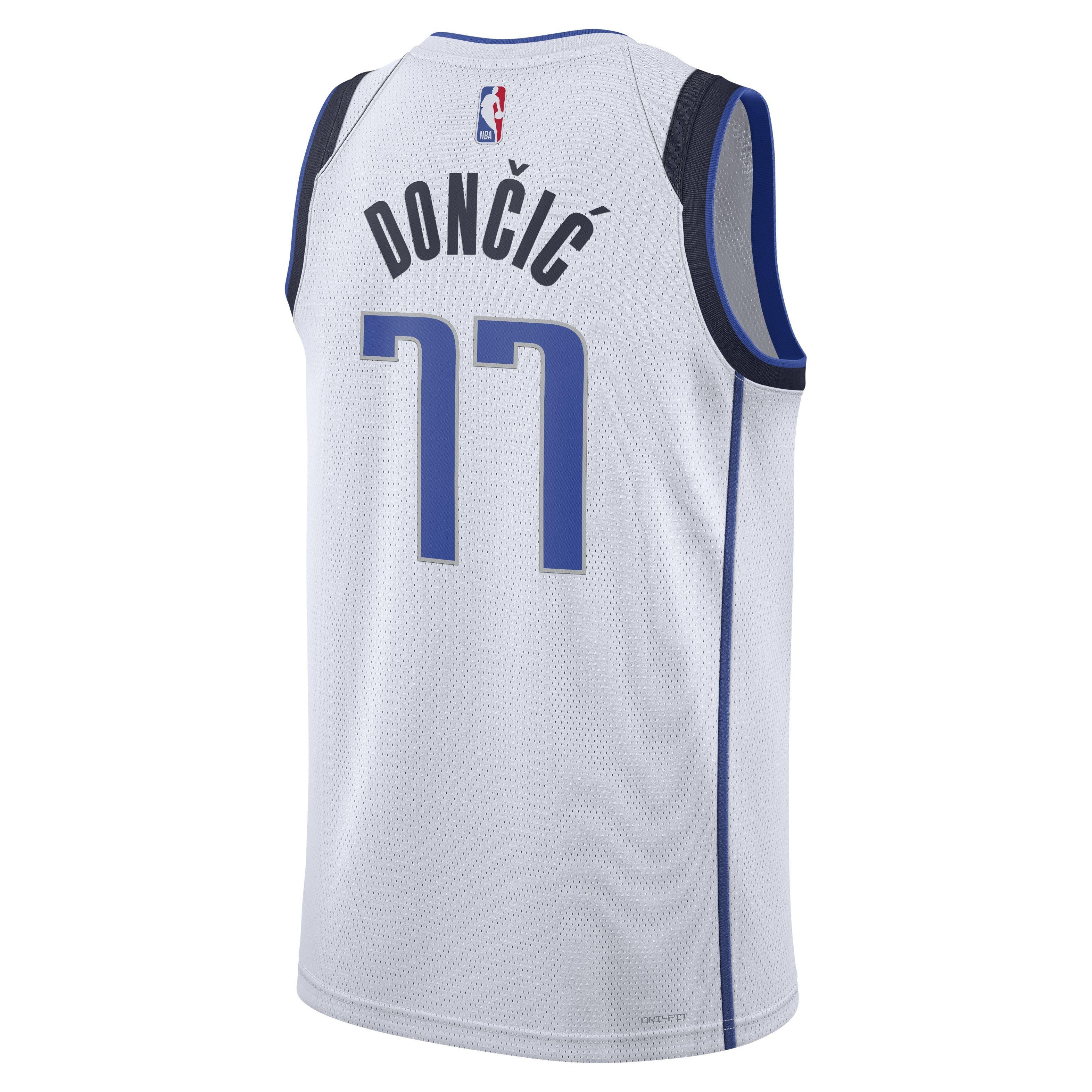  Nike Men's NBA Dallas Mavericks Luka Doncic City Edition  Dri-Fit Swingman Jersey (as1, Alpha, s, Regular, Regular, Small)  White/Green : Sports & Outdoors