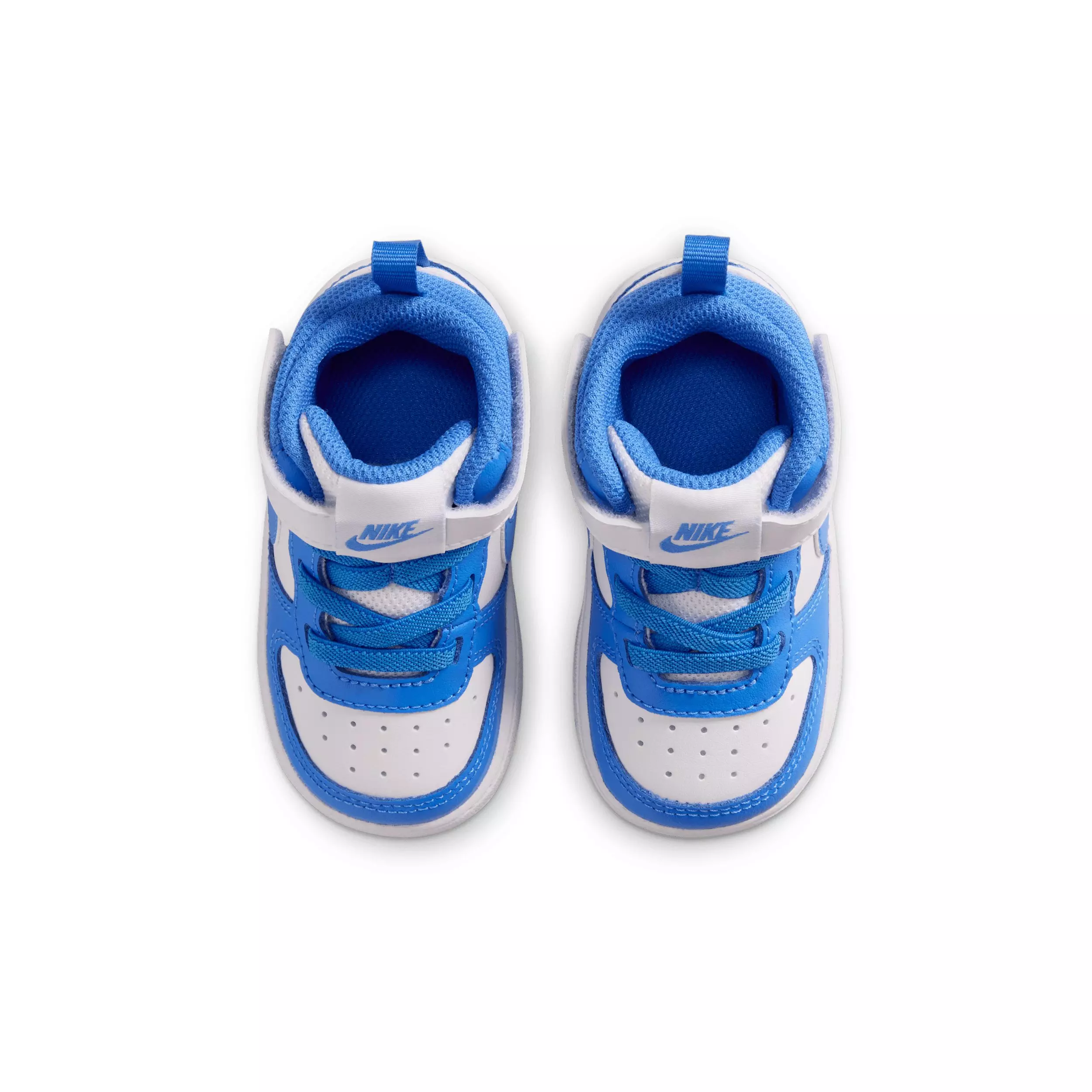 Nike Court Borough Mid 2 "White/Blue Crystal/White/Blue Crystal" Infant Boys' Shoe - WHITE/BLUE/WHITE/BLUE