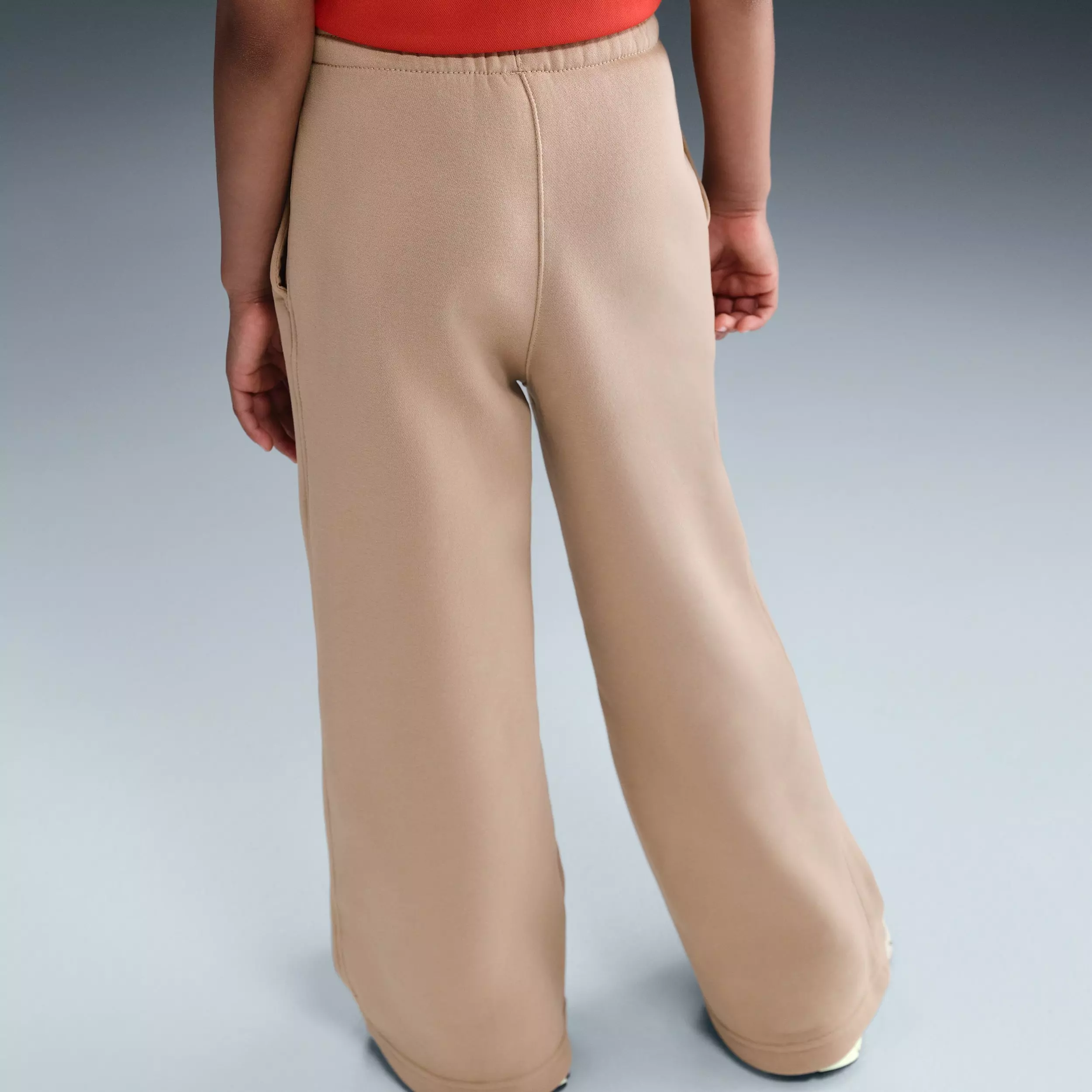 Nike Big Girls' Sportswear Club Fleece Wide-Leg Pants - Brown - BROWN