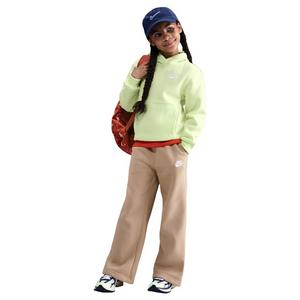 Nike Big Girls' Sportswear Club Fleece Wide-Leg Pants - Brown