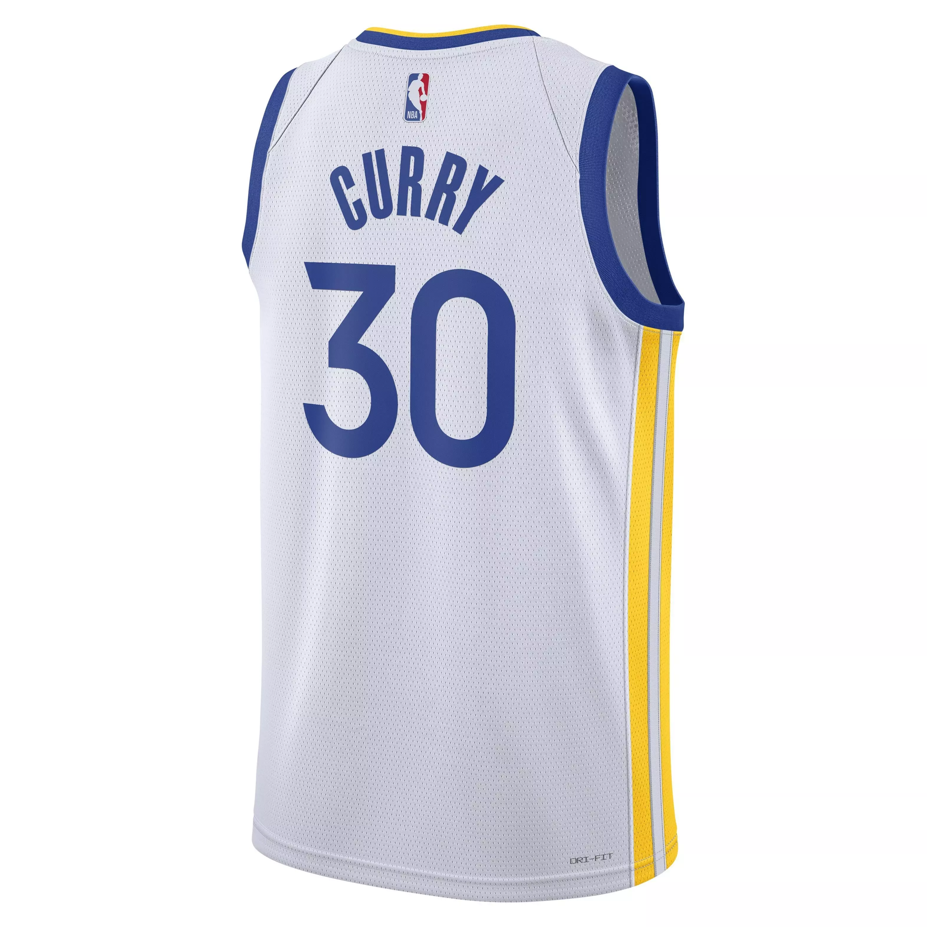 Nike Men's Golden State Warriors Dri-FIT NBA ASC 22 Home Swingman Jersey-White/Curry - WHITE/CURRY