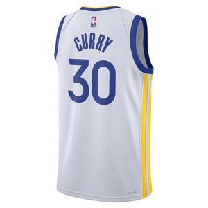 Nike Men's Golden State Warriors Dri-FIT NBA ASC 22 Home Swingman Jersey-White/Curry