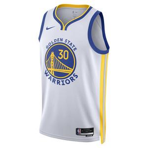 Nike Men's Golden State Warriors Dri-FIT NBA ASC 22 Home Swingman Jersey-White/Curry