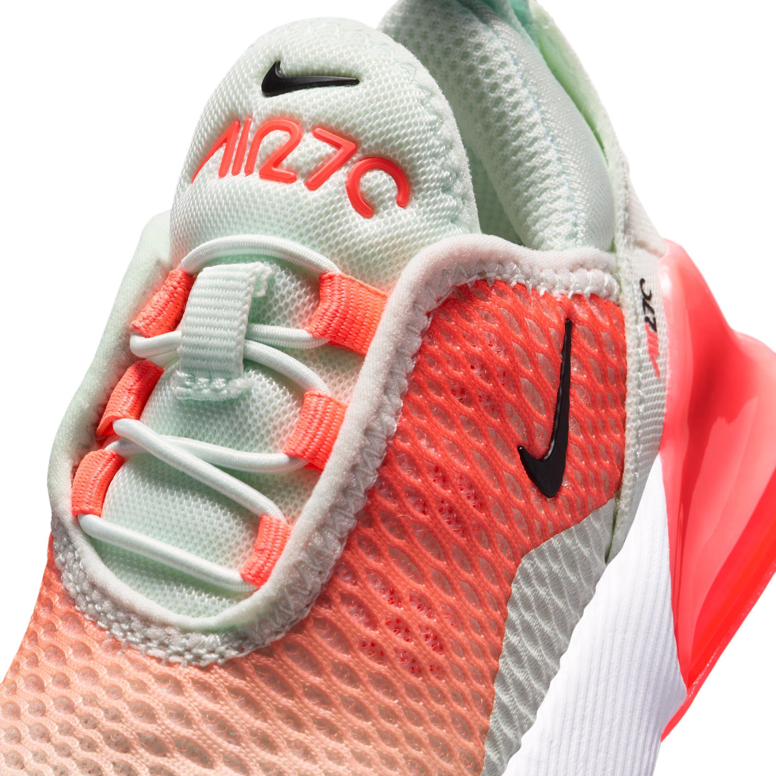 Nike Air Max 270 "Barely Green/Hot Lava/Black" Infant Boys' Shoe - GREEN/LAVA/BLACK Thumbnail View 7