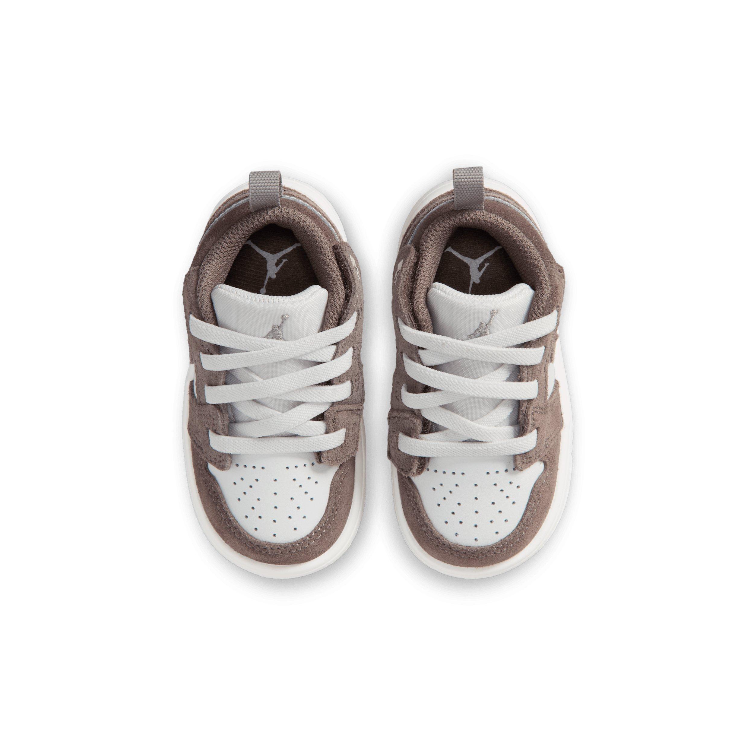 Jordan 1 Low Alt "Olive Grey/Summit White/Pale Ivory/Enigma Stone" Infant Boys' Shoe - OLIVE/WHITE/IVORY/STONE Thumbnail View 4