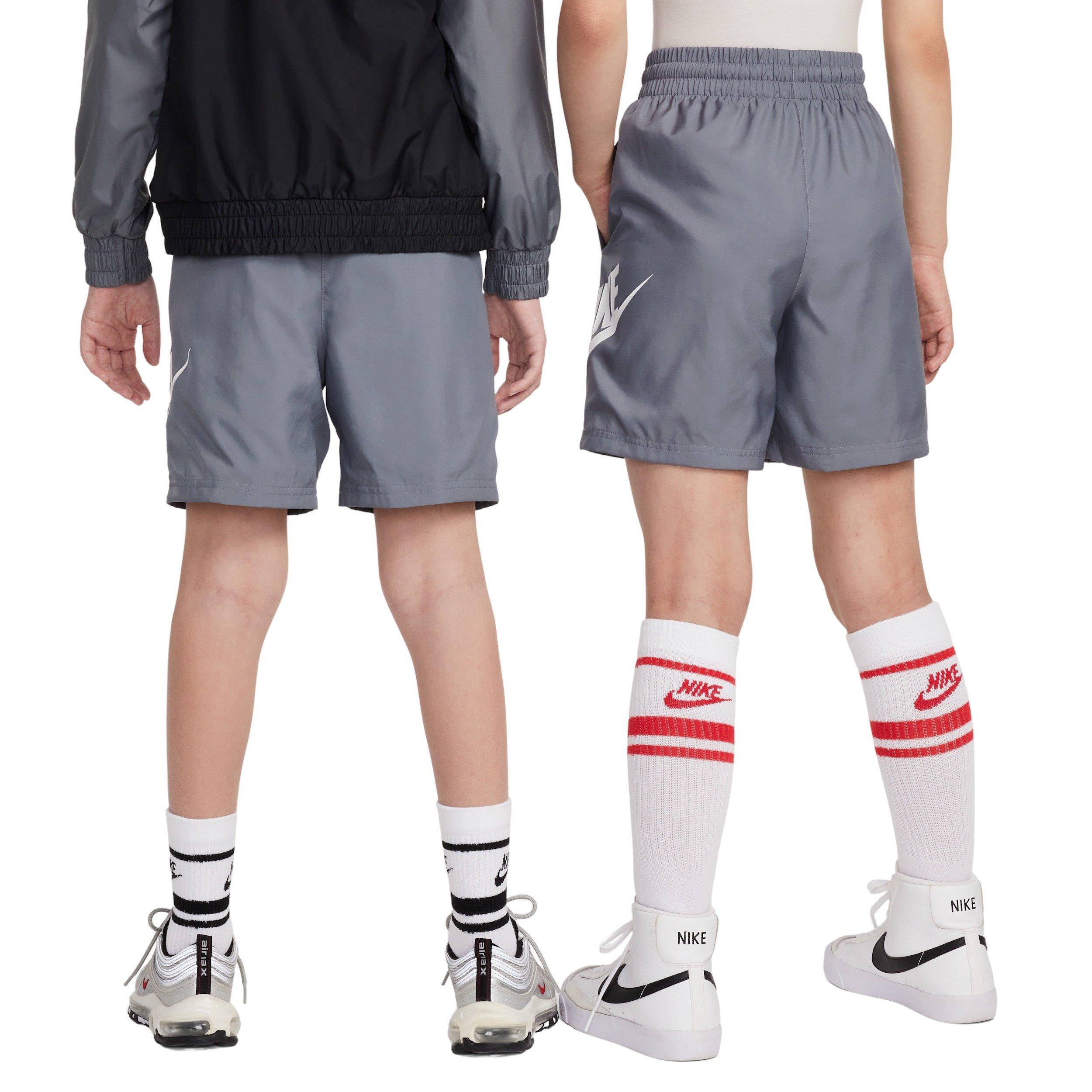 Nike Sportswear Club 6" Big Kids' Grey Woven Shorts