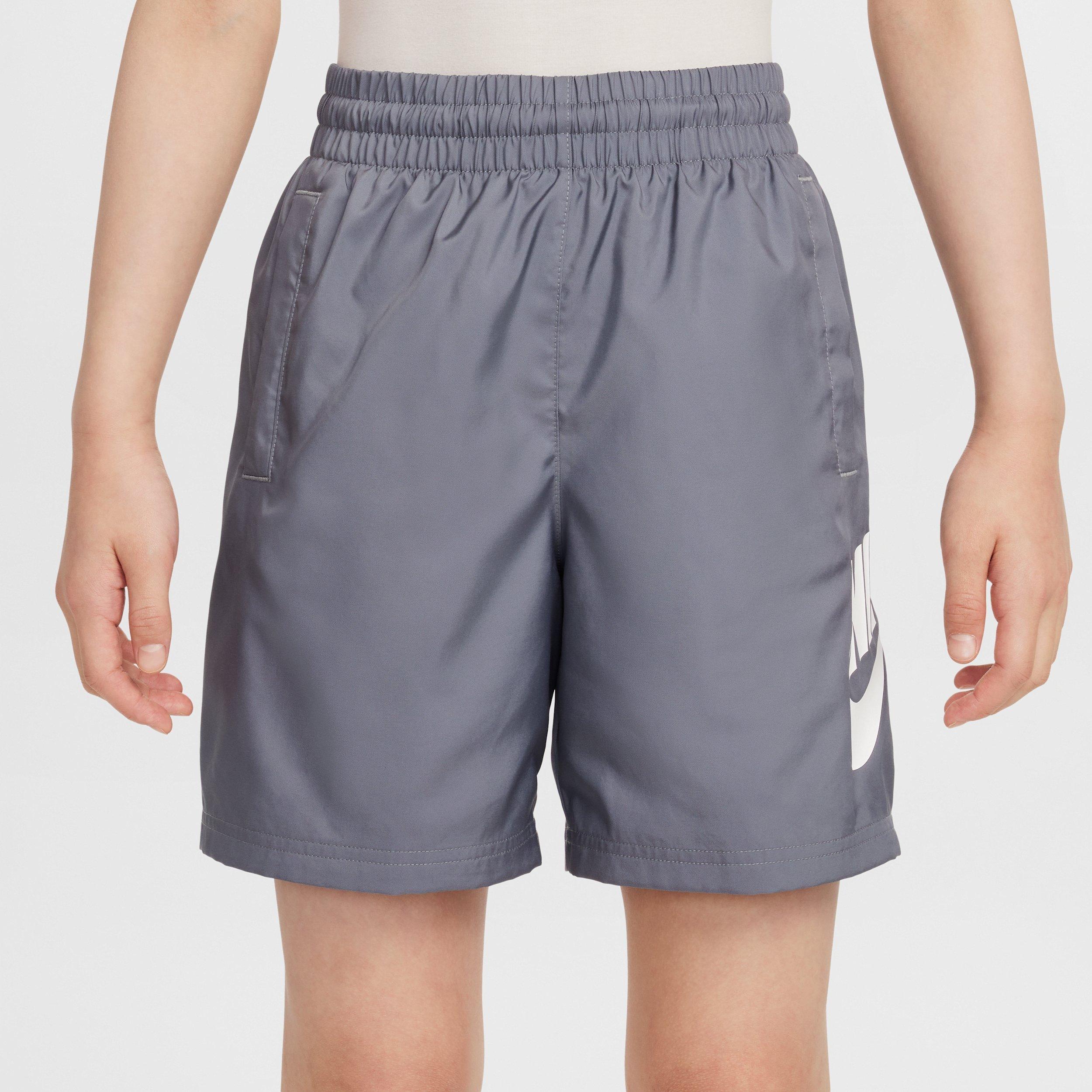 Nike Sportswear Club 6" Big Kids' Grey Woven Shorts