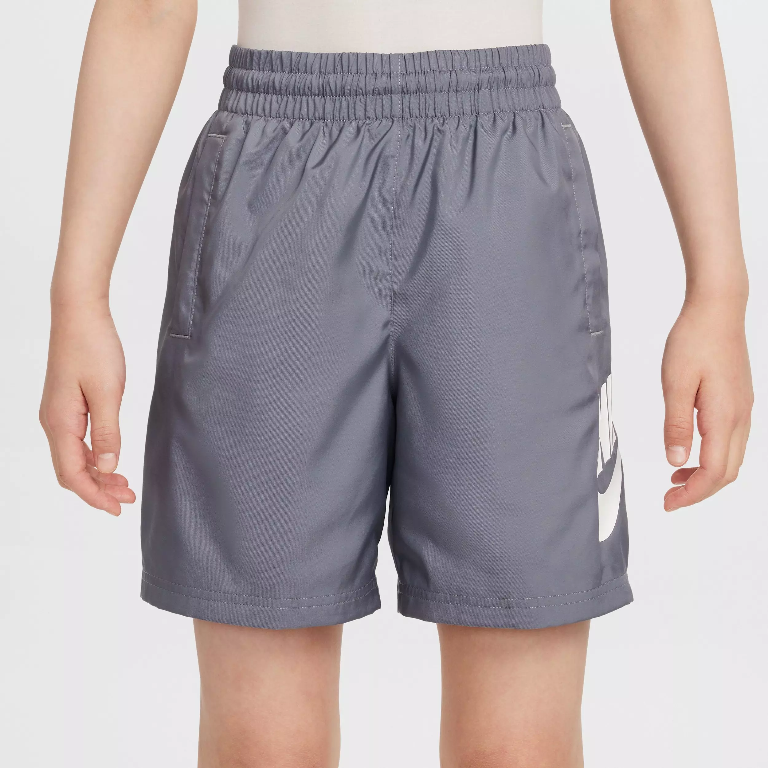 Nike Big Kids' Sportswear Club 6" Woven Shorts - Grey - GREY