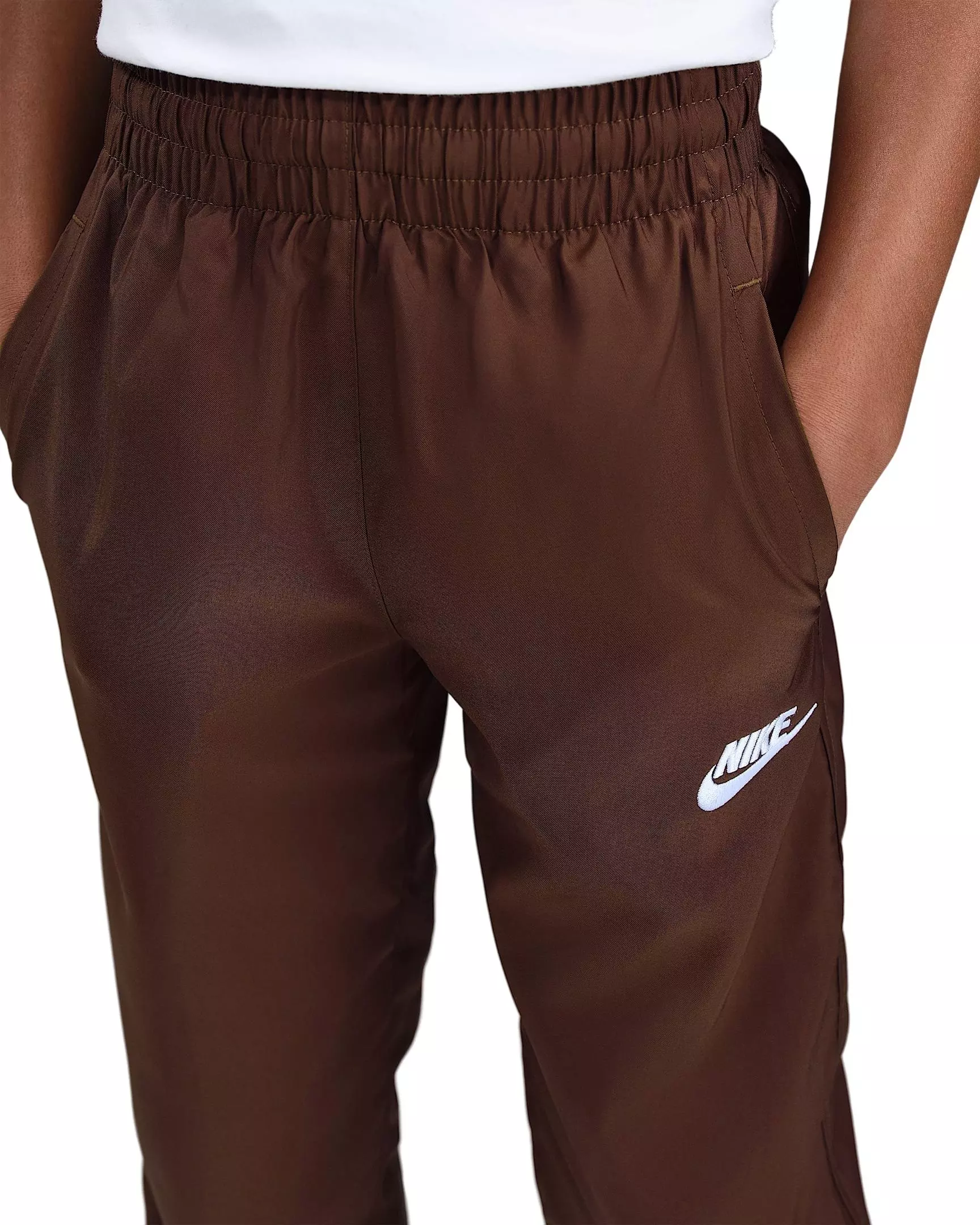 Nike Big Kids' Sportswear Club Woven Joggers - Brown - BROWN