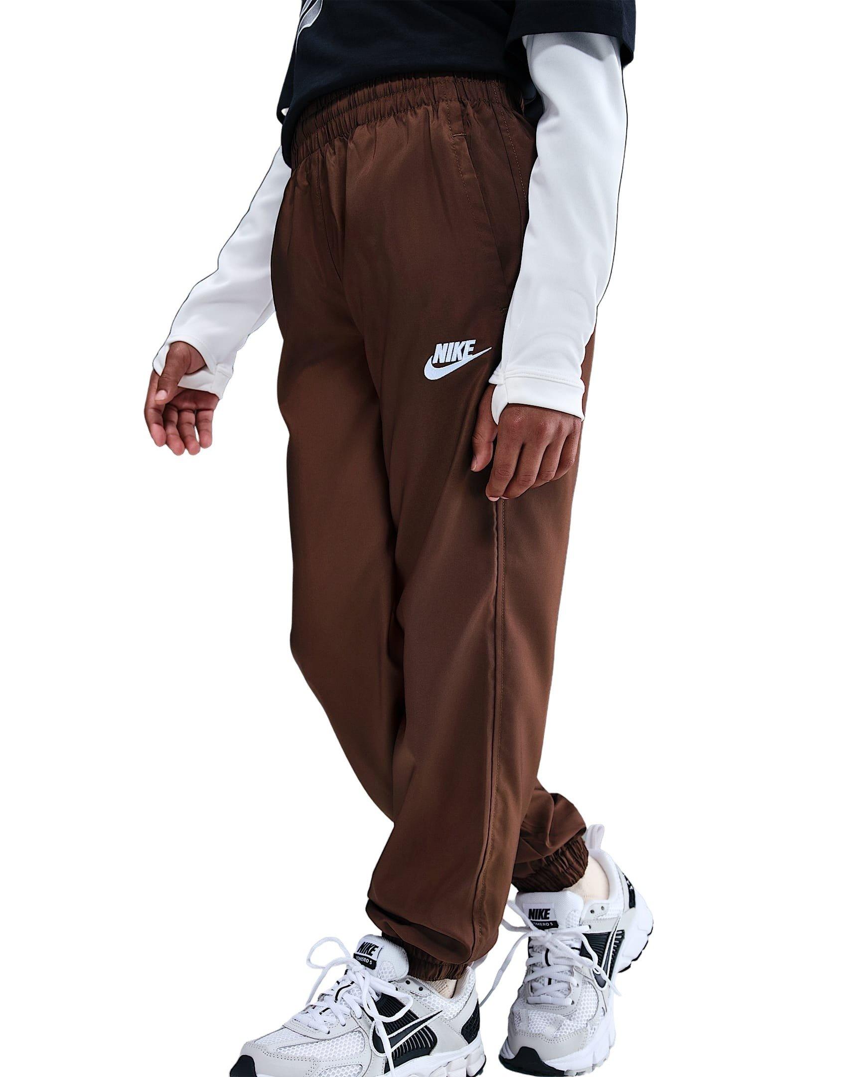 Nike Sportswear Club Big Kids' Brown Woven Joggers