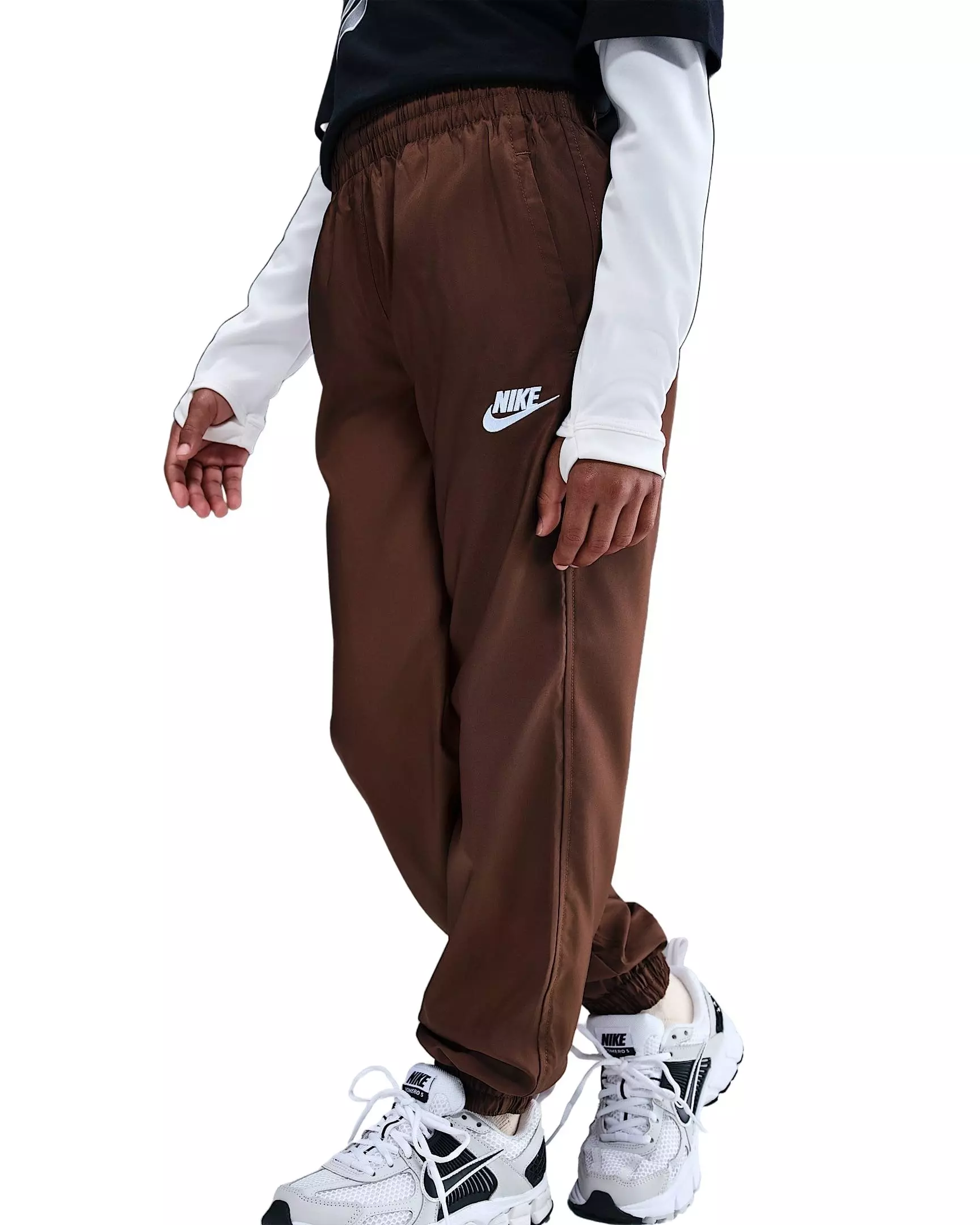 Nike Big Kids' Sportswear Club Woven Joggers - Brown - BROWN