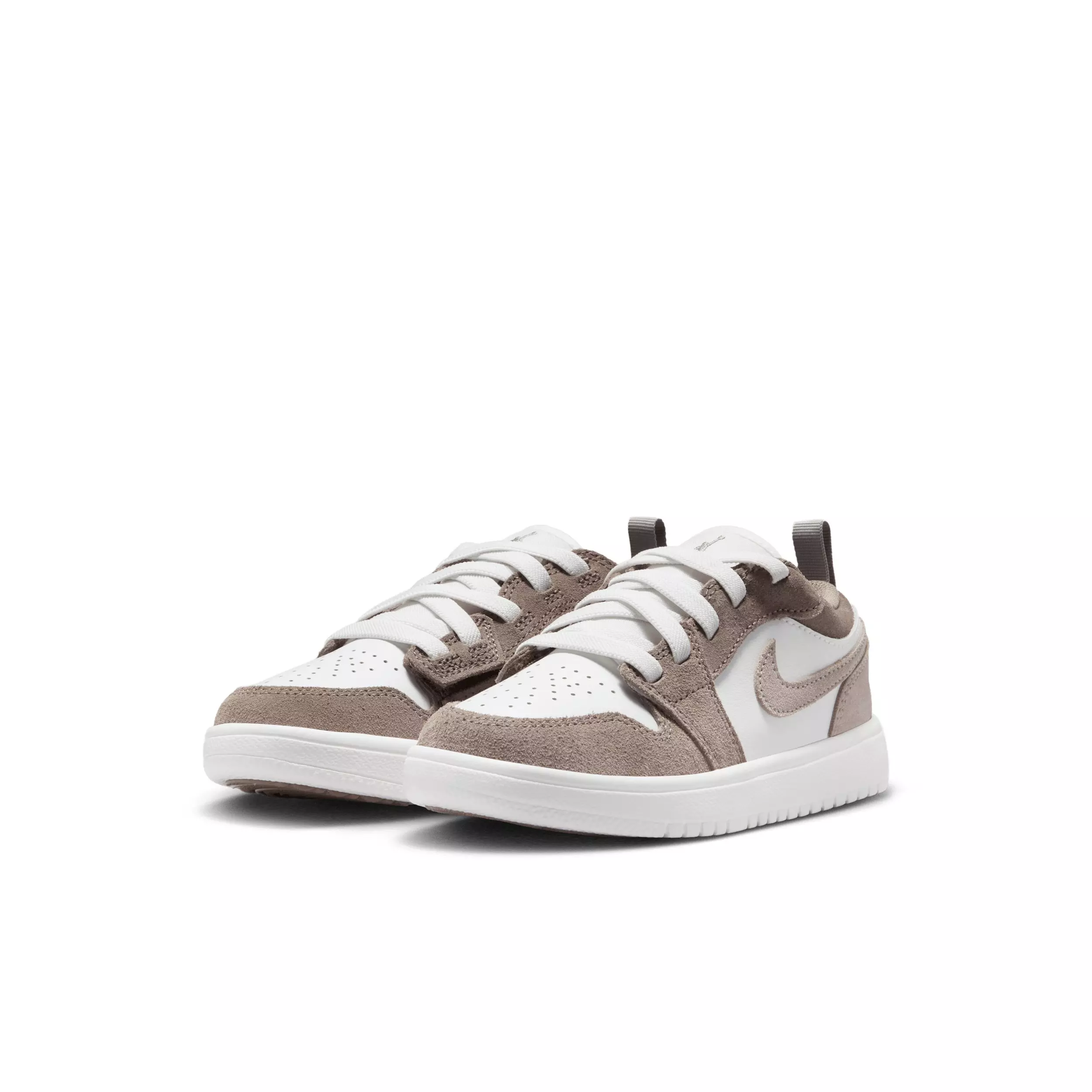 Jordan 1 Low Alt "Olive Grey/Summit White/Pale Ivory/Enigma Stone" Preschool Boys' Shoe - GREY/WHITE/IVORY/STONE