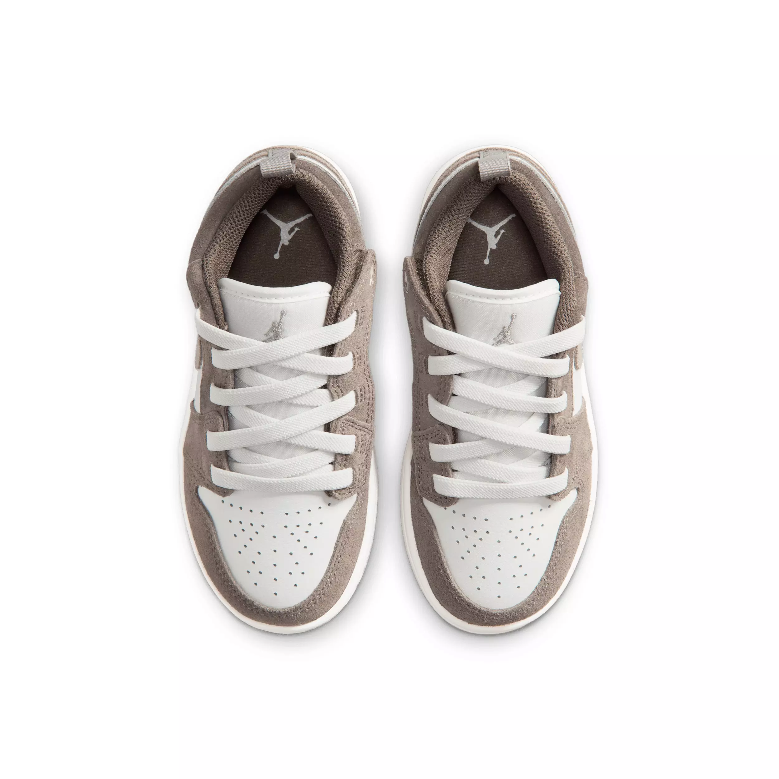 Jordan 1 Low Alt "Olive Grey/Summit White/Pale Ivory/Enigma Stone" Preschool Boys' Shoe - GREY/WHITE/IVORY/STONE